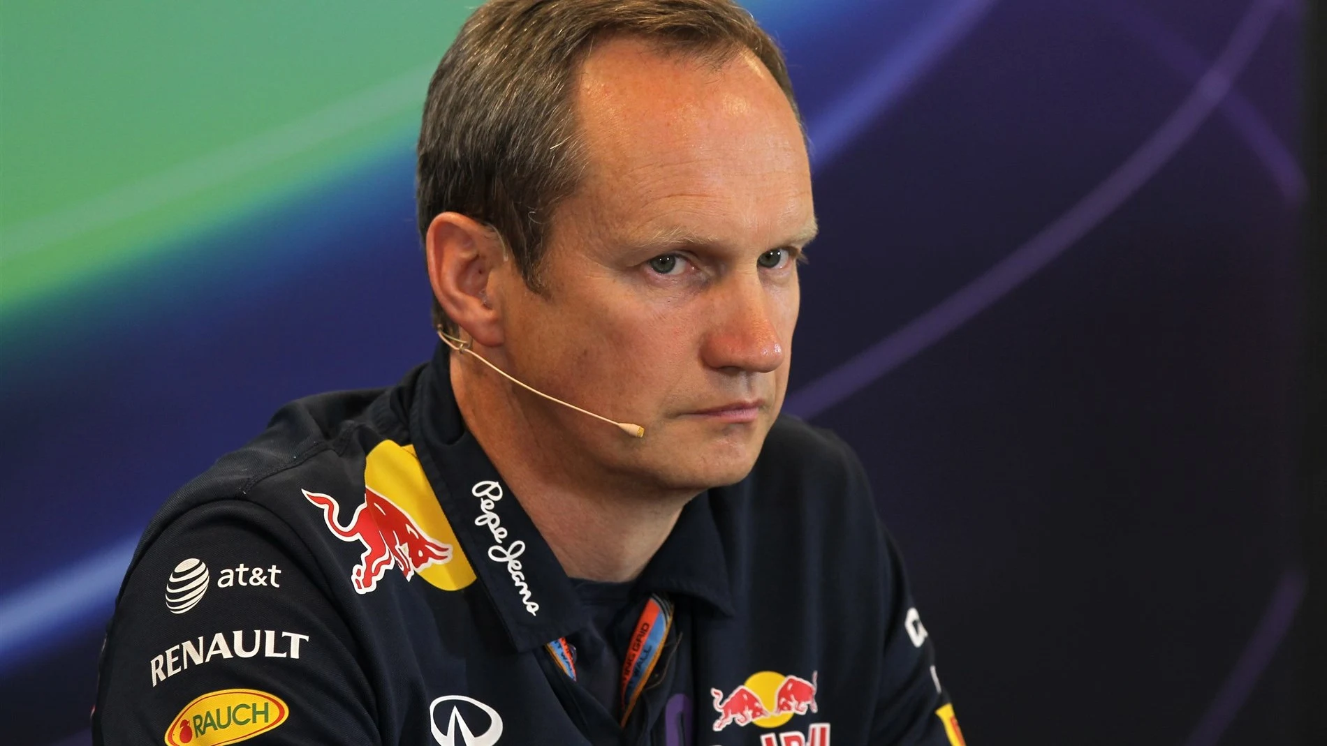 Paul Monaghan (GBR) Red Bull Racing Chief Engineer in the Press Conference at Formula One World Championship, Rd11, Belgian Grand Prix, Practice, Spa Francorchamps, Belgium, Friday 21 August 2015. © Sutton Motorsport Images