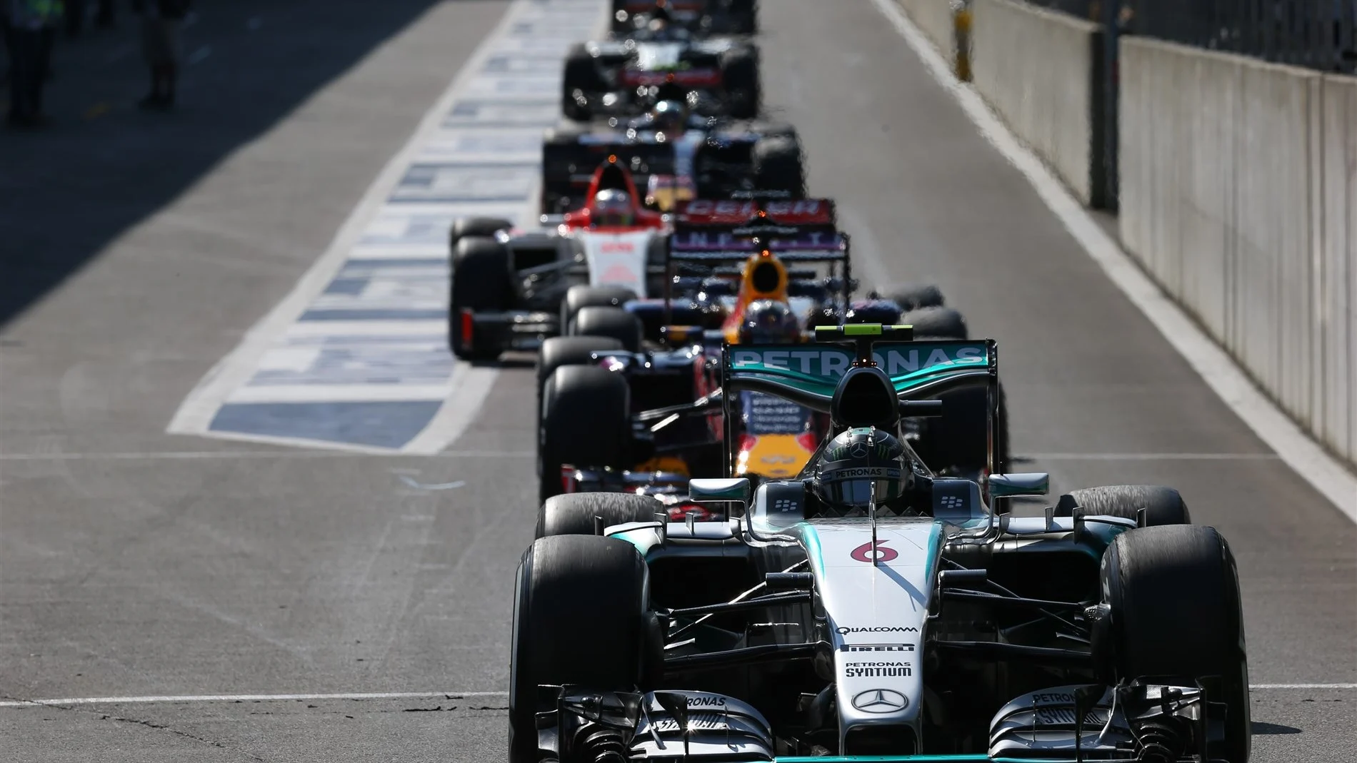 Nico Rosberg (GER) Mercedes AMG F1 W06 at Formula One World Championship, Rd11, Belgian Grand Prix,