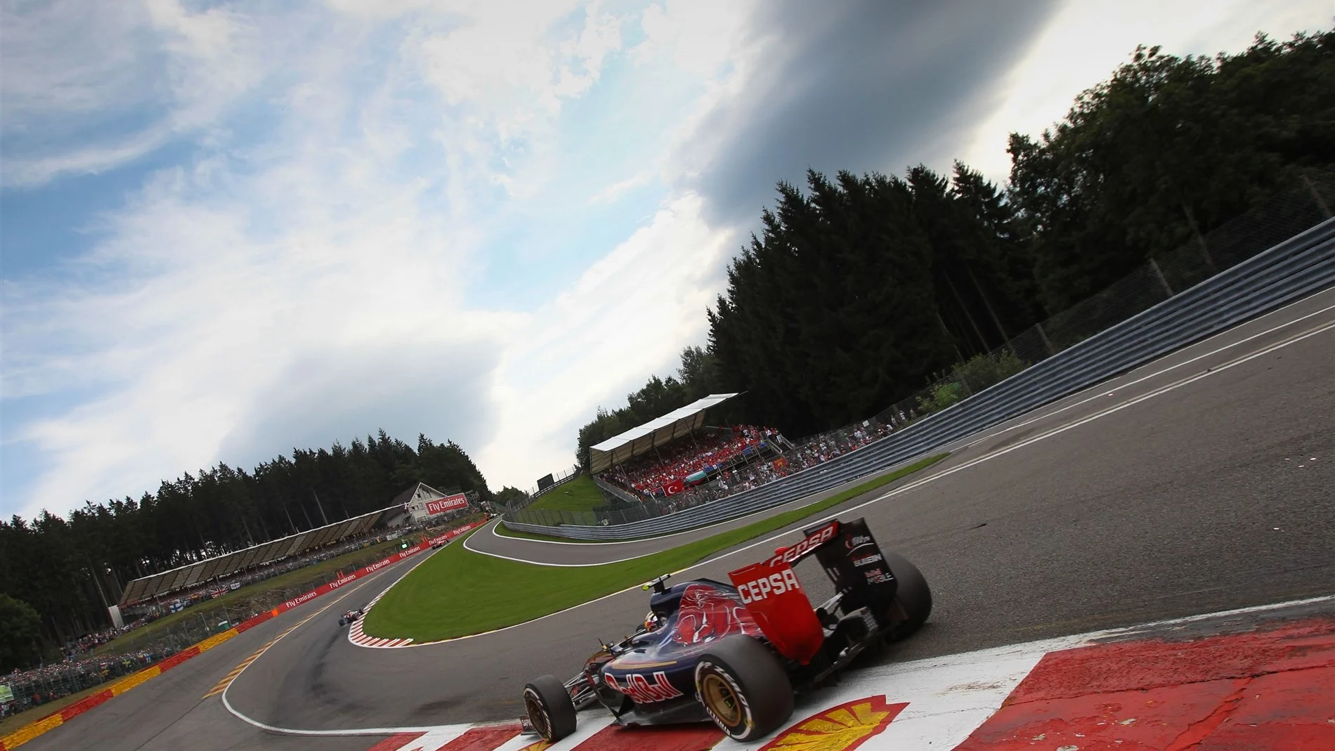 Carlos Sainz jr (ESP) Scuderia Toro Rosso STR10 at Formula One World Championship, Rd11, Belgian