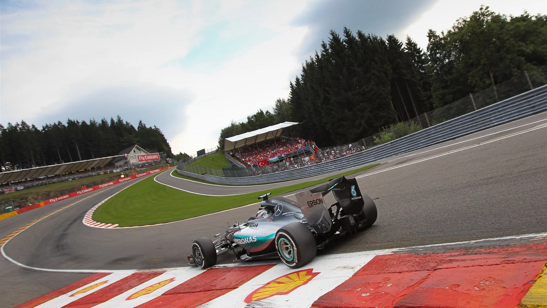 Lewis Hamilton (GBR) Mercedes AMG F1 W06 at Formula One World Championship, Rd11, Belgian Grand
