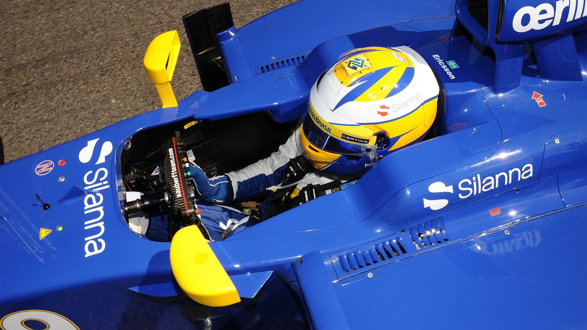 Marcus Ericsson (SWE) Sauber C34 on the starting grid at Formula One World Championship, Rd11, Belgian Grand Prix, Race, Spa Francorchamps, Belgium, Sunday 23 August 2015. © Sutton Motorsport Images