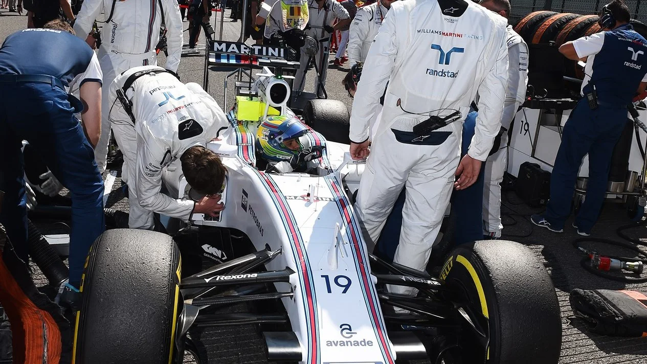 Felipe Massa (BRA) Williams FW37 on the grid at Formula One World Championship, Rd11, Belgian Grand