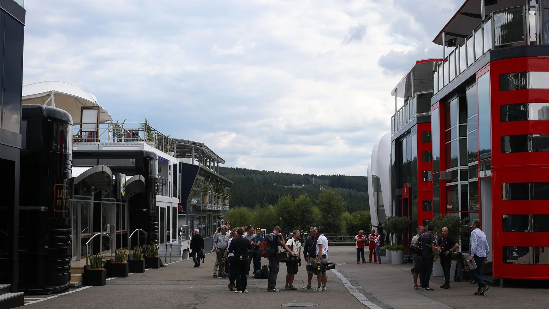 Paddock at Formula One World Championship, Rd11, Belgian Grand Prix, Preparations, Spa Francorchamps, Belgium, Thursday 20 August 2015. © Sutton Motorsport Images