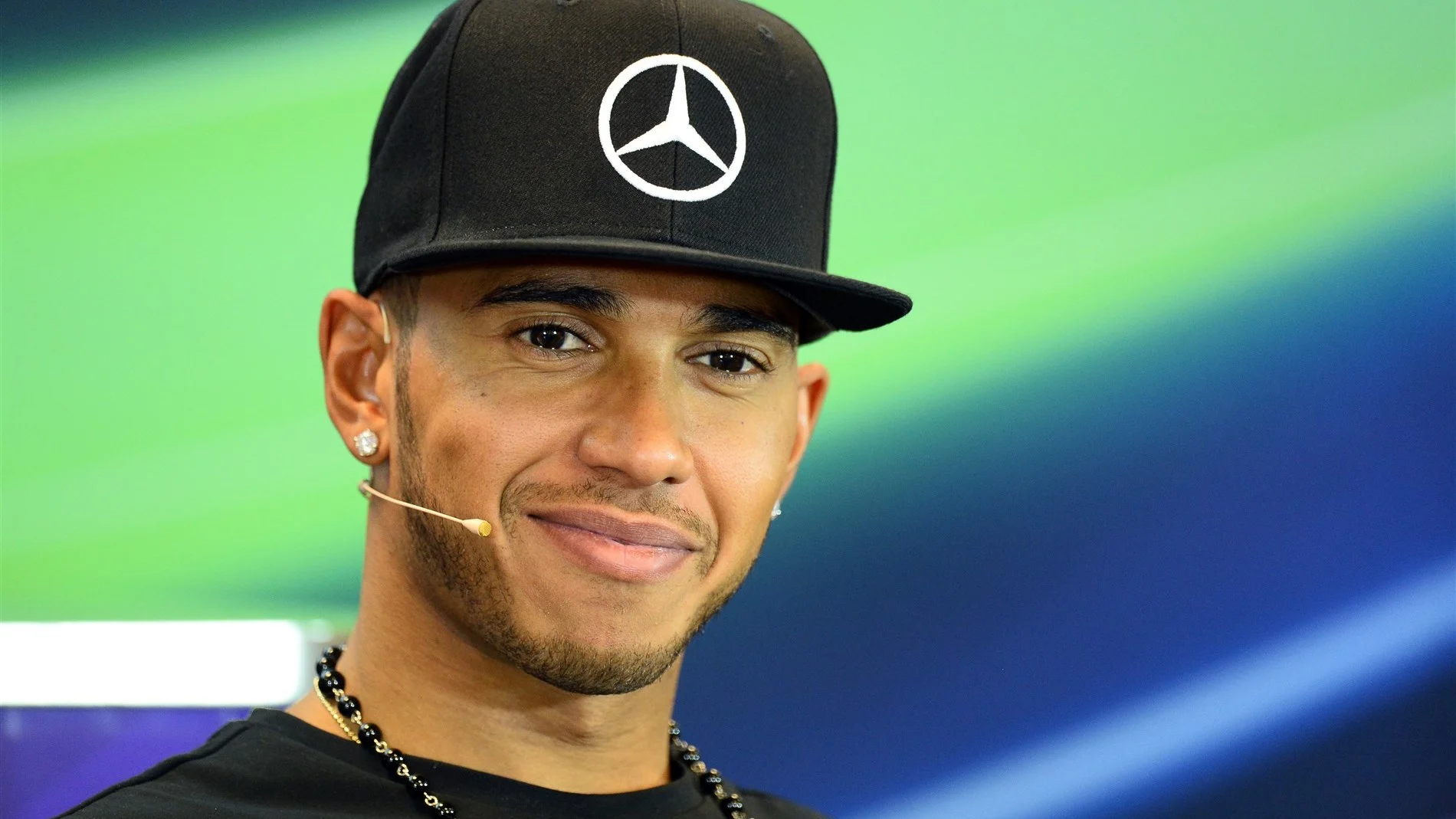 Lewis Hamilton (GBR) Mercedes AMG F1 in the Press Conference at Formula One World Championship,