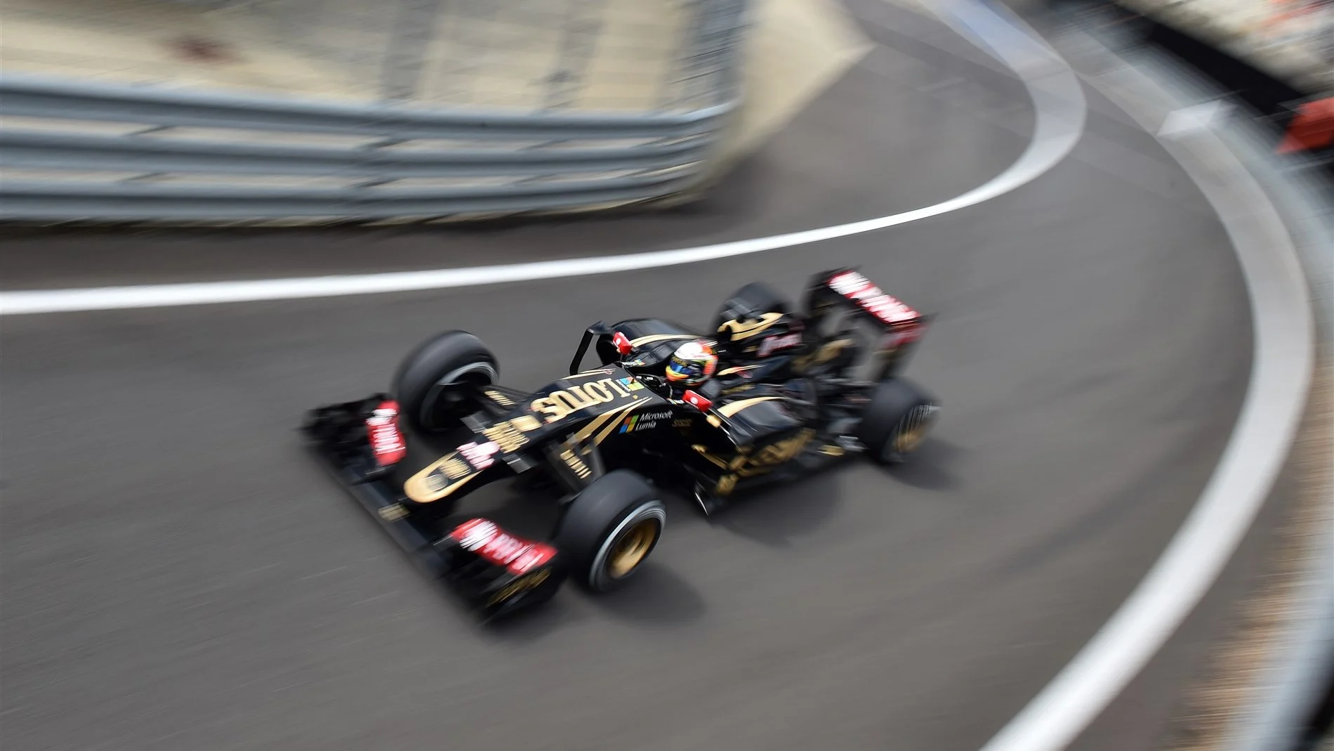 Romain Grosjean (FRA) Lotus E23 Hybrid at Formula One World Championship, Rd9, British Grand Prix,