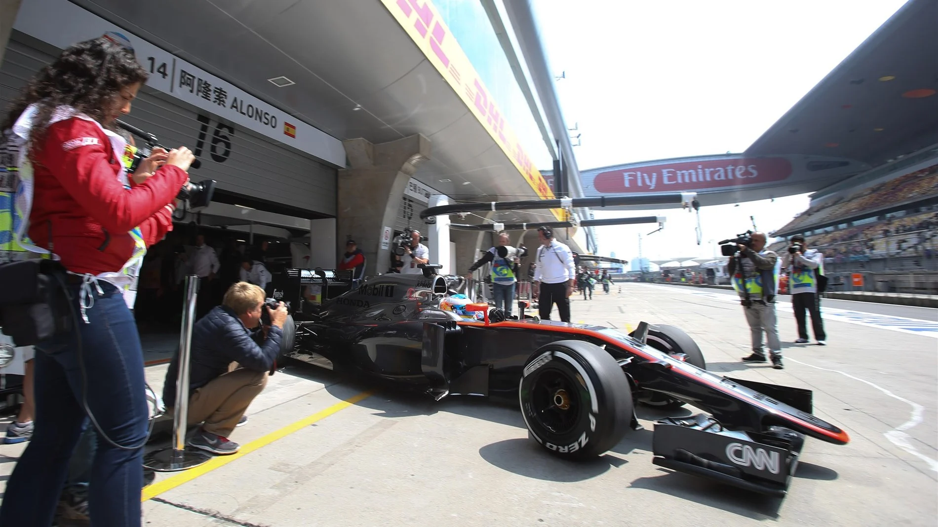 Fernando Alonso (ESP) McLaren MP4-30 at Formula One World Championship, Rd3, Chinese Grand Prix, Practice, Shanghai, China, Friday 10 April 2015. © Sutton Motorsport Images