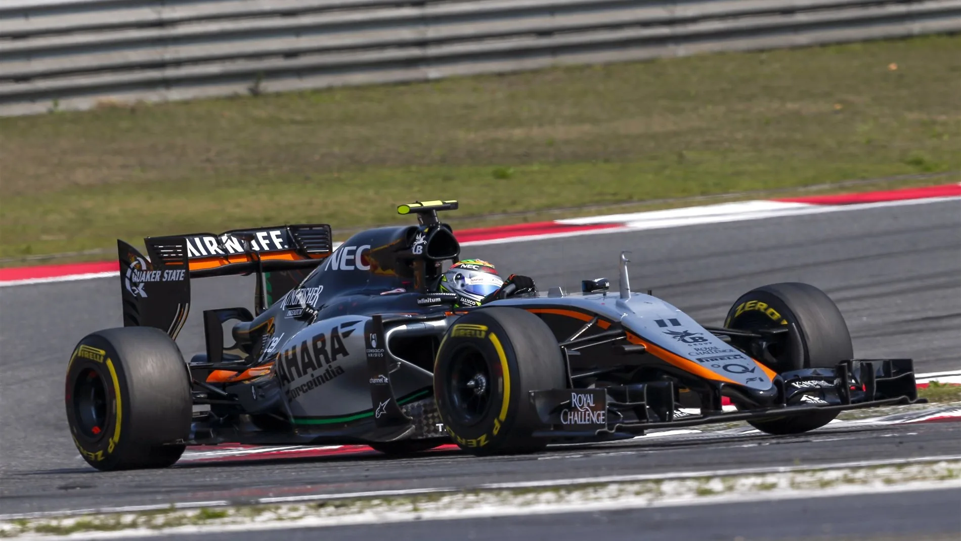 Sergio Perez (MEX) Force India VJM08 at Formula One World Championship, Rd3, Chinese Grand Prix, Race, Shanghai, China, Sunday 12 April 2015. © Sutton Motorsport Images