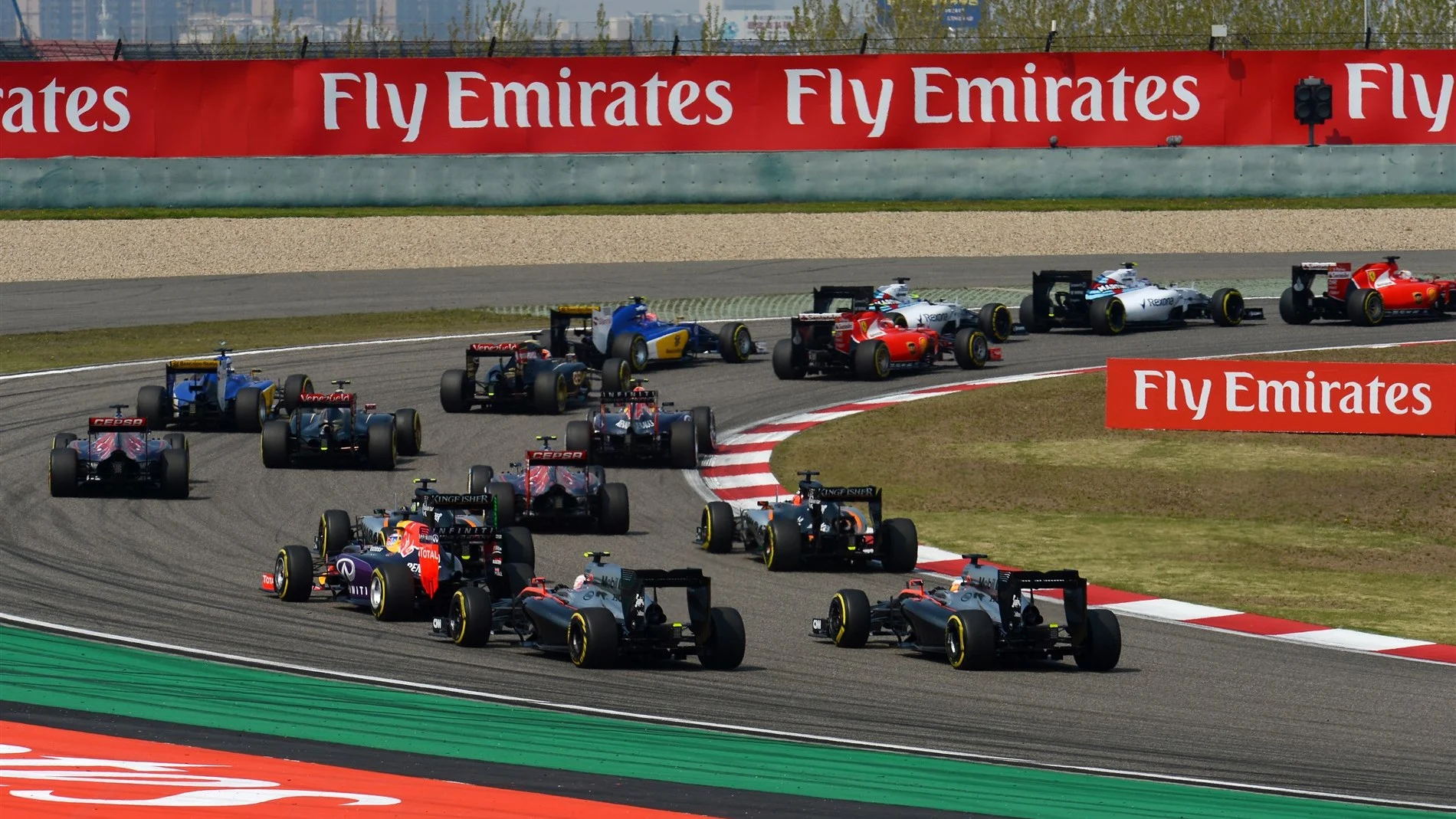 Start of the race at Formula One World Championship, Rd3, Chinese Grand Prix, Race, Shanghai,