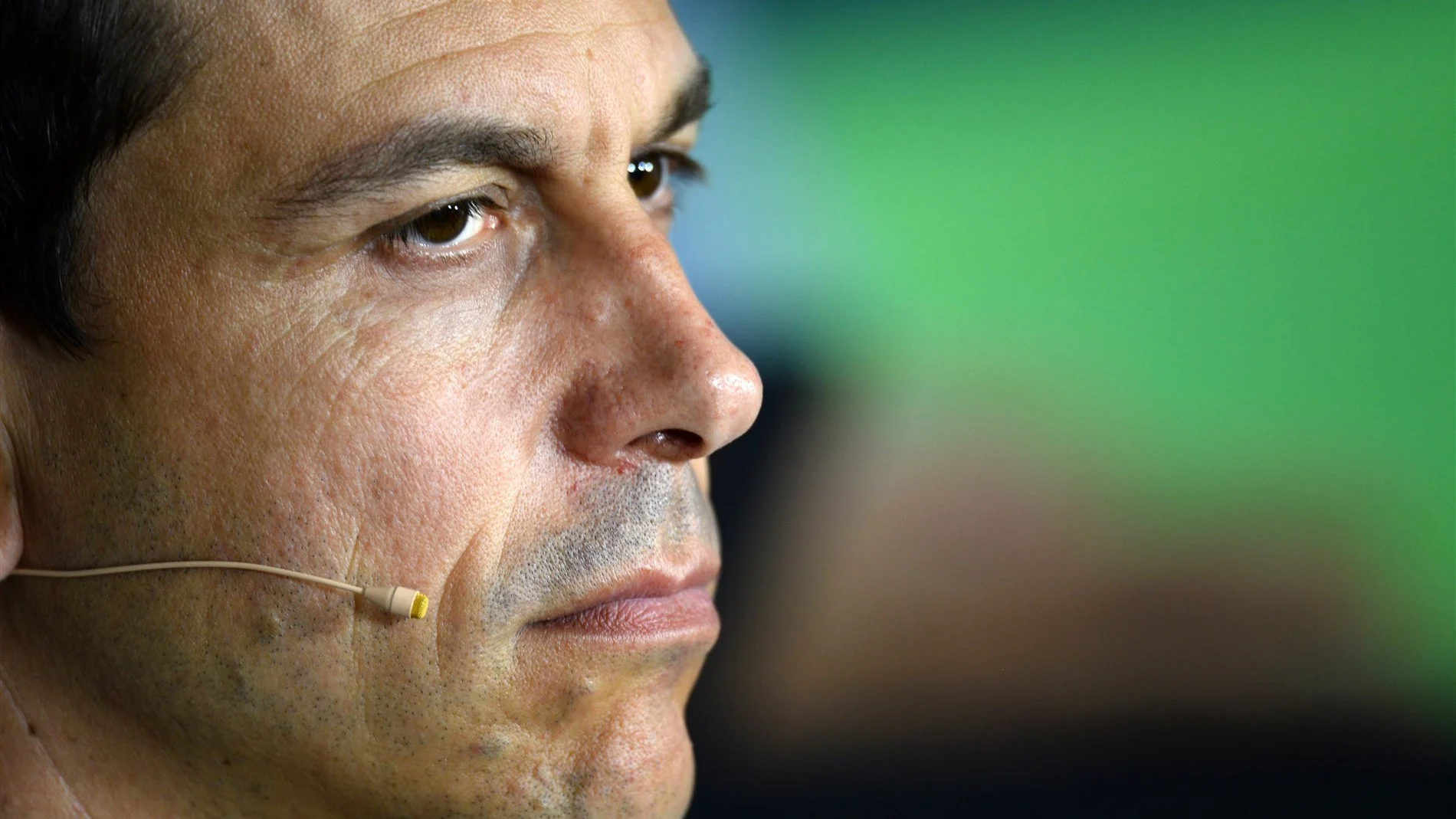 Toto Wolff (AUT) Mercedes AMG F1 Director of Motorsport in the press conference at Formula One