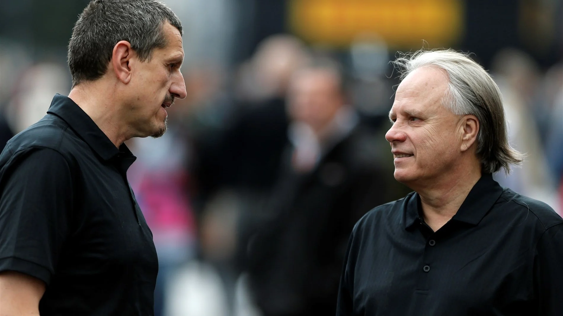 Gene Haas (USA) Founder, President, and Sole Stockholder of Haas Automation with Guenther Steiner