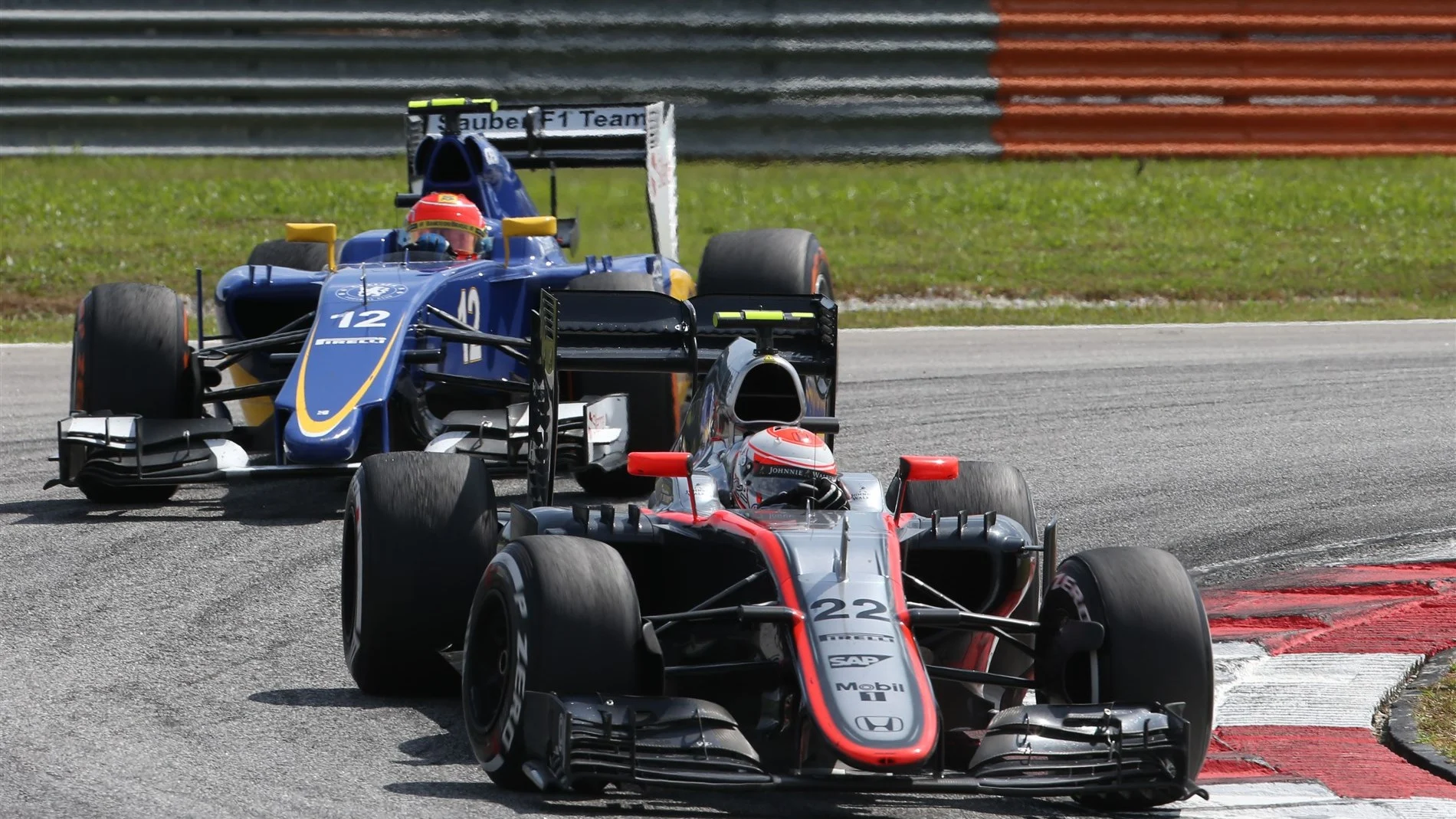 Jenson Button (GBR) McLaren MP4-30 at Formula One World Championship, Rd2, Malaysian Grand Prix,