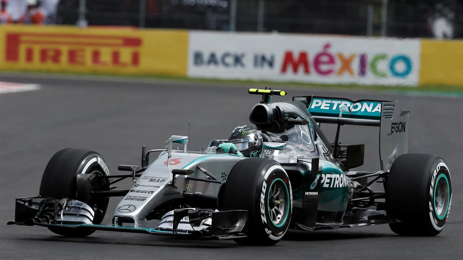 Nico Rosberg (GER) Mercedes AMG F1 W06 at Formula One World Championship, Rd17, Mexican Grand Prix,