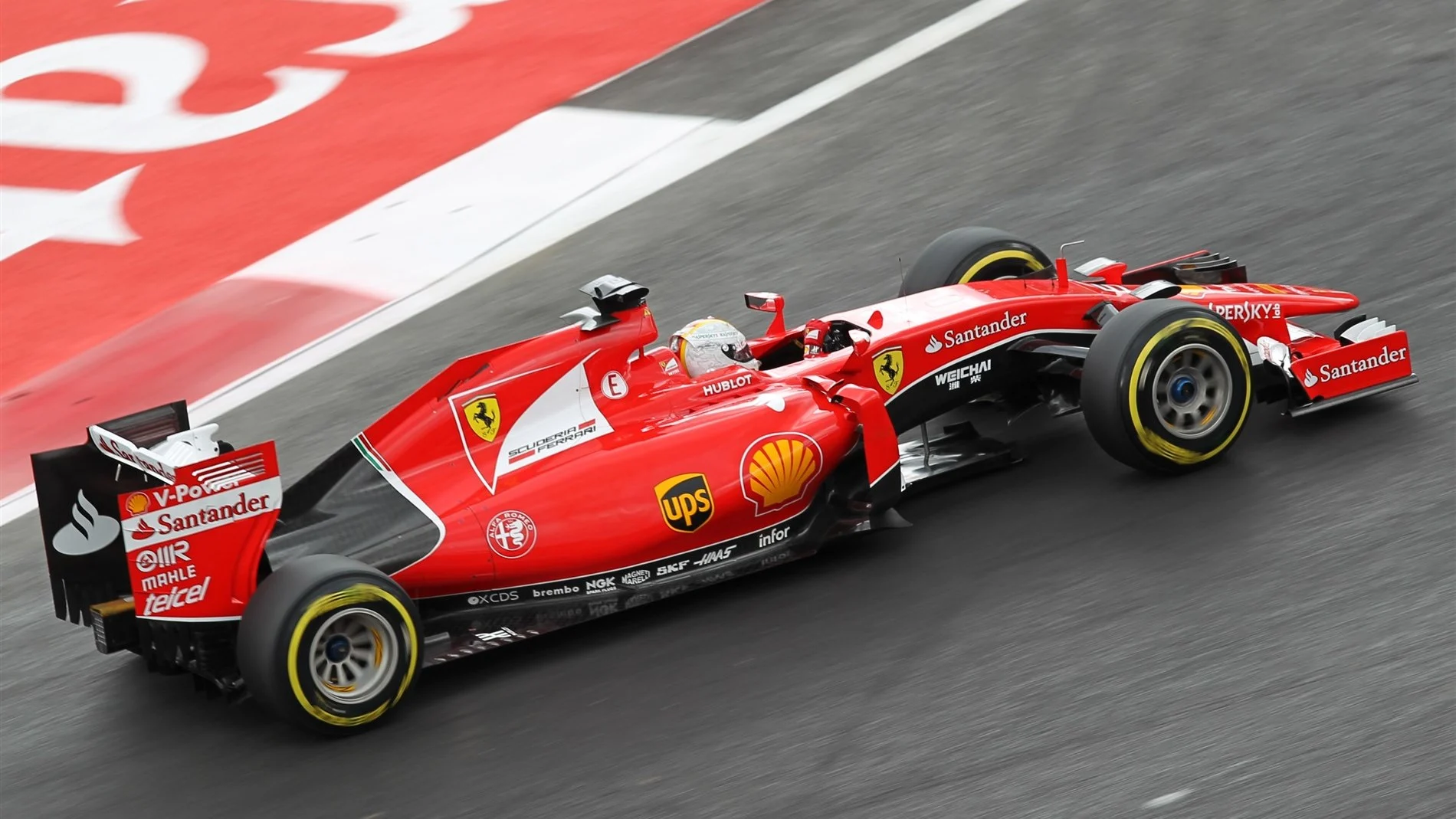 Sebastian Vettel (GER) Ferrari SF15-T at Formula One World Championship, Rd17, Mexican Grand Prix,