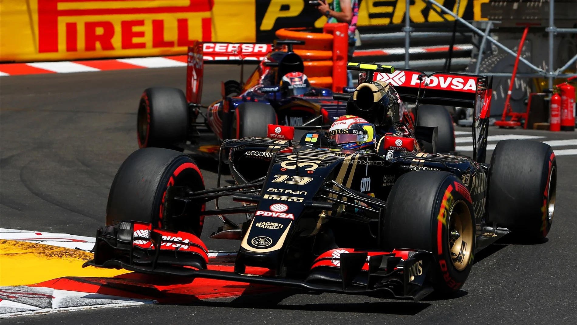 Pastor Maldonado (VEN) Lotus E23 Hybrid at Formula One World Championship, Rd6, Monaco Grand Prix