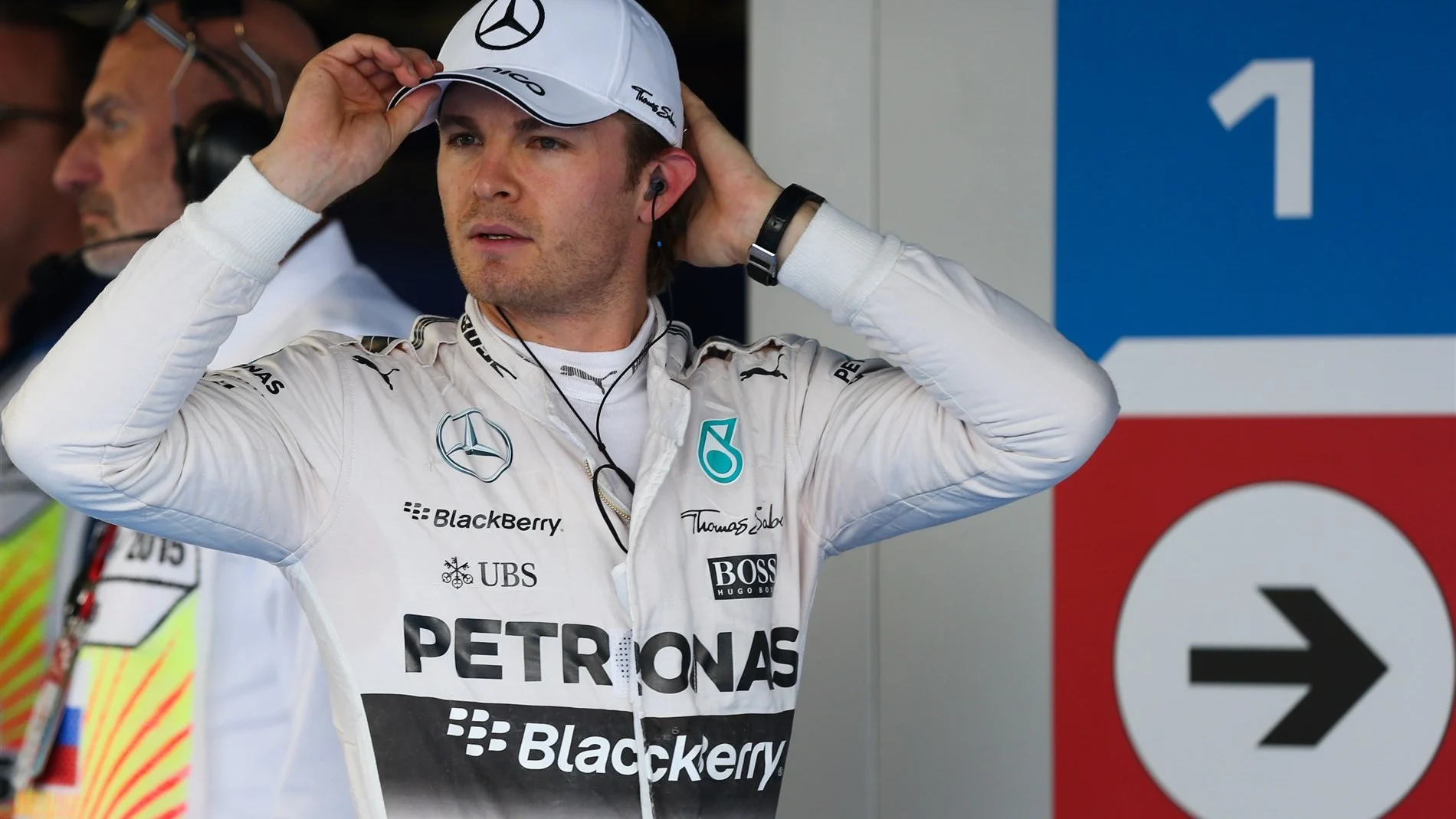 Nico Rosberg (GER) Mercedes AMG F1 celebrates in parc ferme at Formula One World Championship,