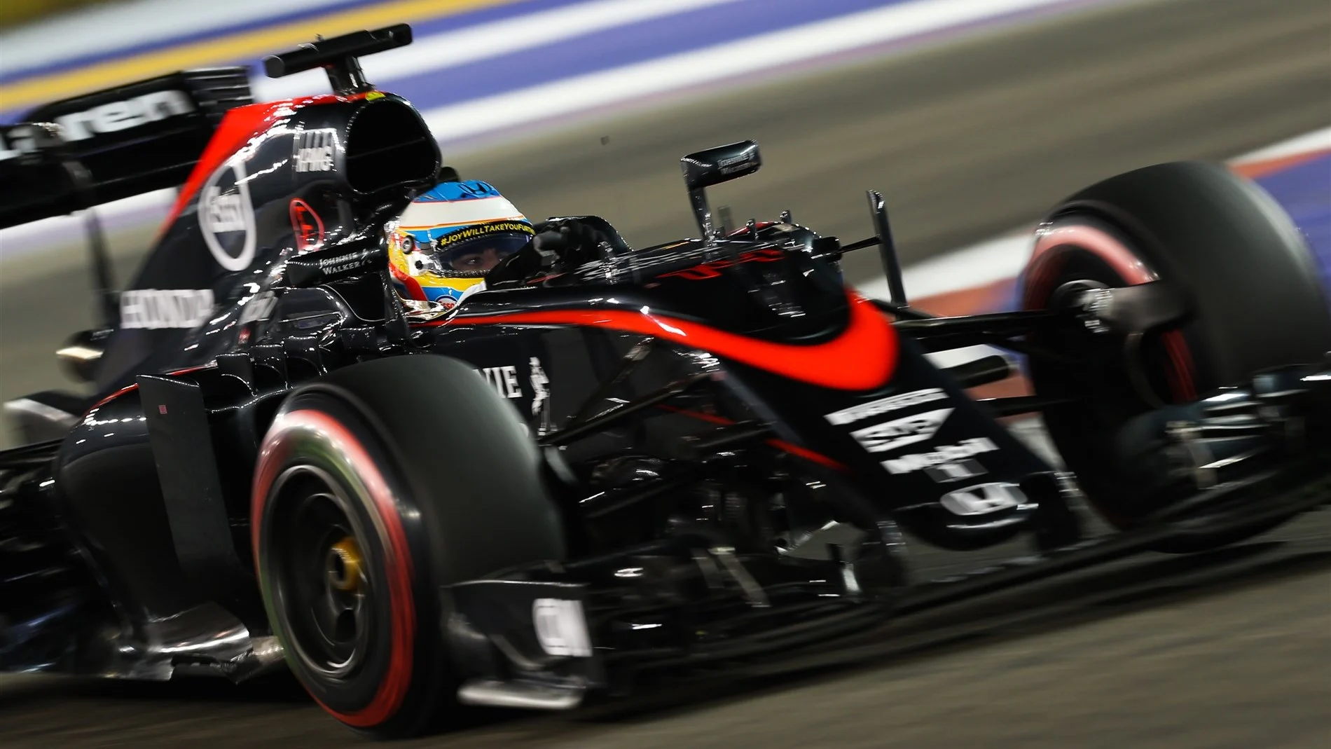 Fernando Alonso (ESP) McLaren MP4-30 at Formula One World Championship, Rd13, Singapore Grand Prix,