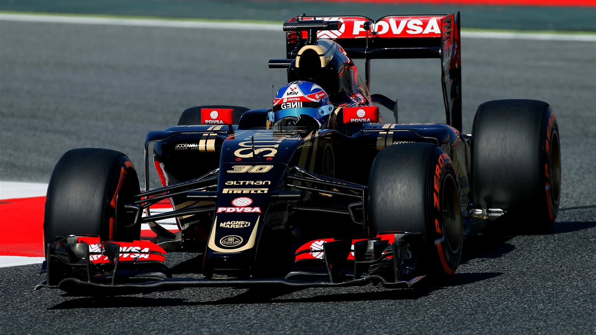 Jolyon Palmer (GBR) Lotus E23 Hybrid at Formula One World Championship, Rd5, Spanish Grand Prix Practice, Barcelona, Spain, Friday 8 May 2015. © Sutton Motorsport Images