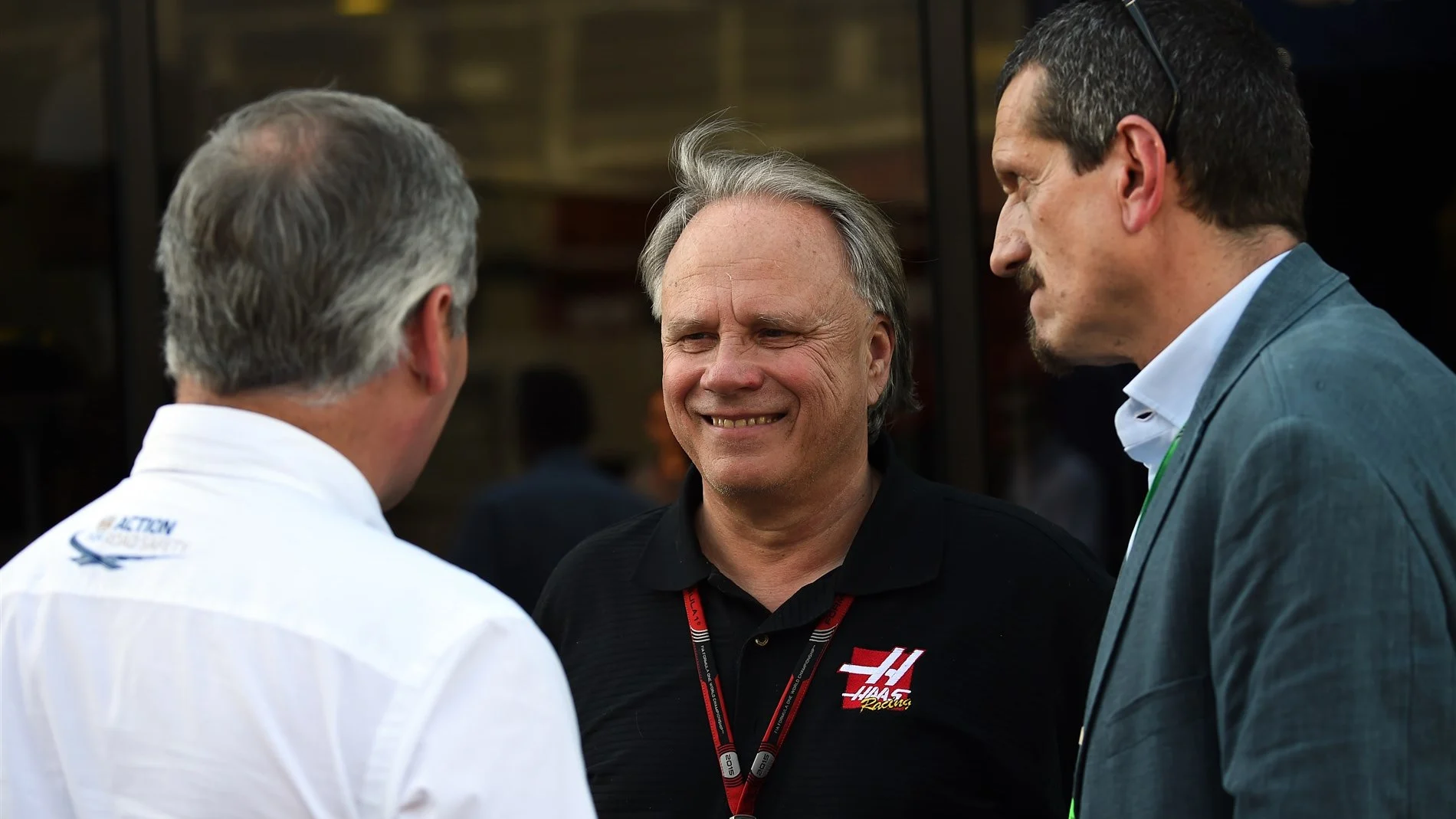Gene Haas (USA) Founder, President, and Sole Stockholder of Haas Automation with Guenther Steiner