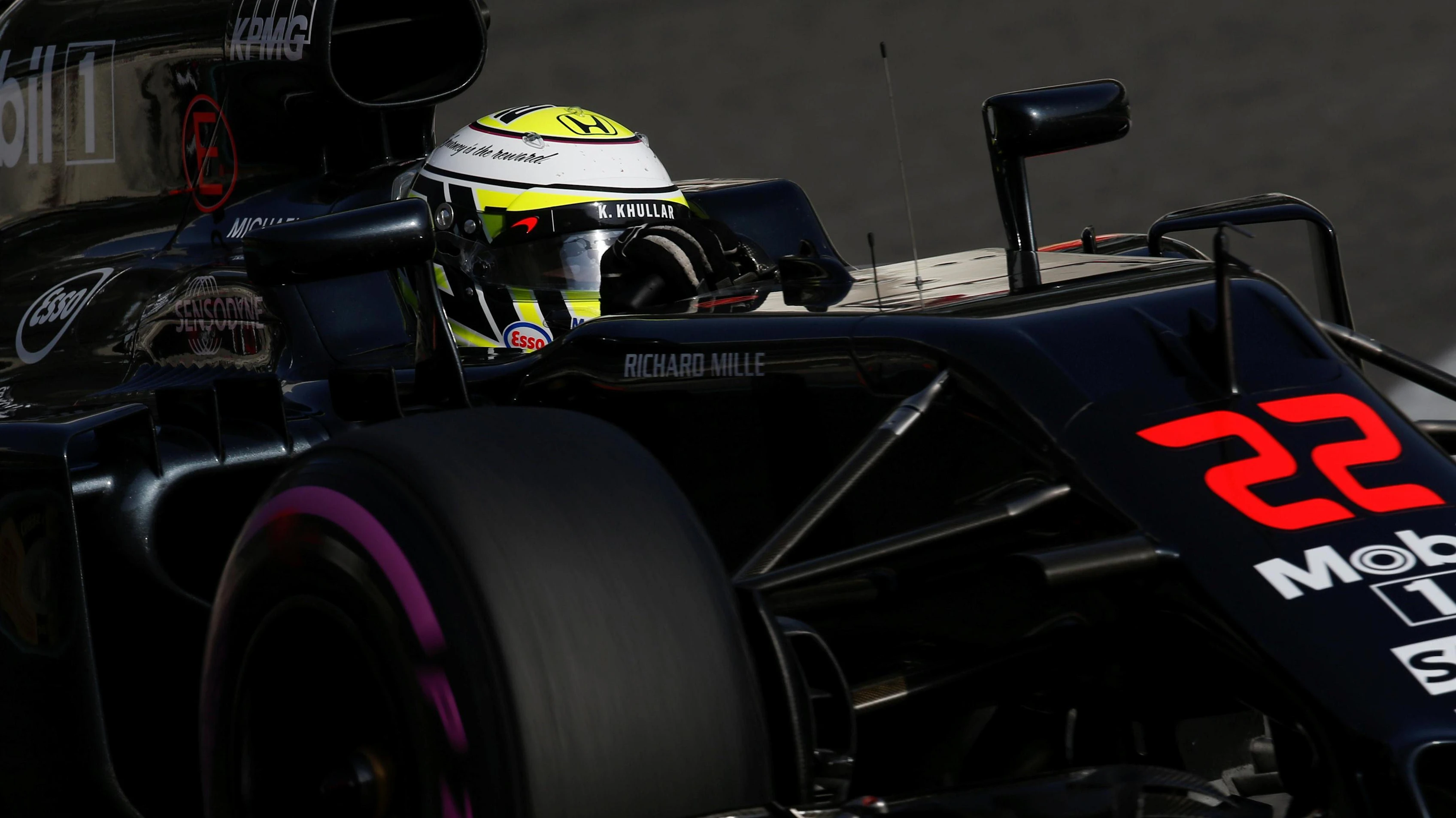 Jenson Button (GBR) McLaren MP4-31 at Formula One World Championship, Rd21, Abu Dhabi Grand Prix,