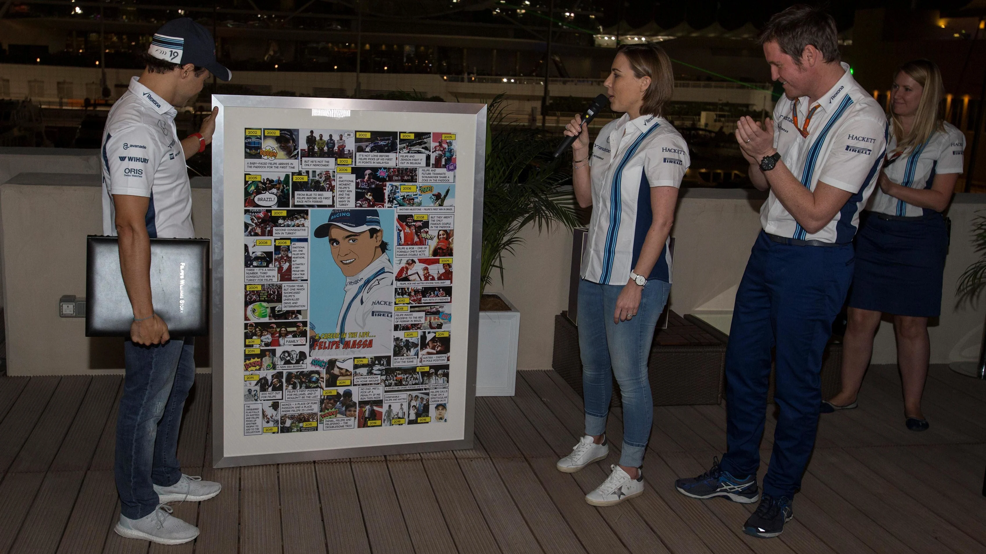 Claire Williams (GBR) Williams Deputy Team Principal and Rob Smedley (GBR) Williams Head of Vehicle