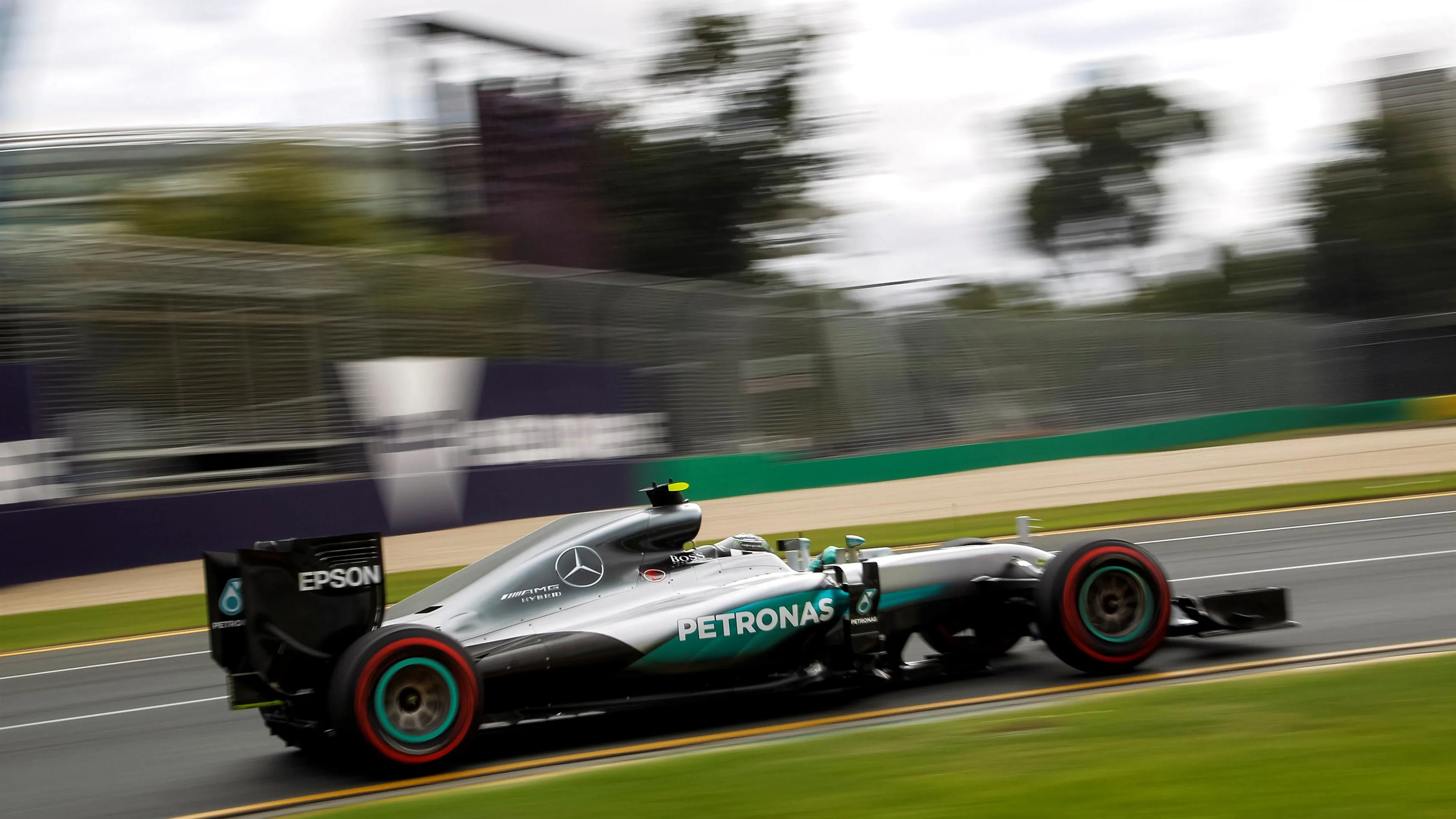 Nico Rosberg (GER) Mercedes AMG F1 W07  at Formula One World Championship, Rd1, Australian Grand