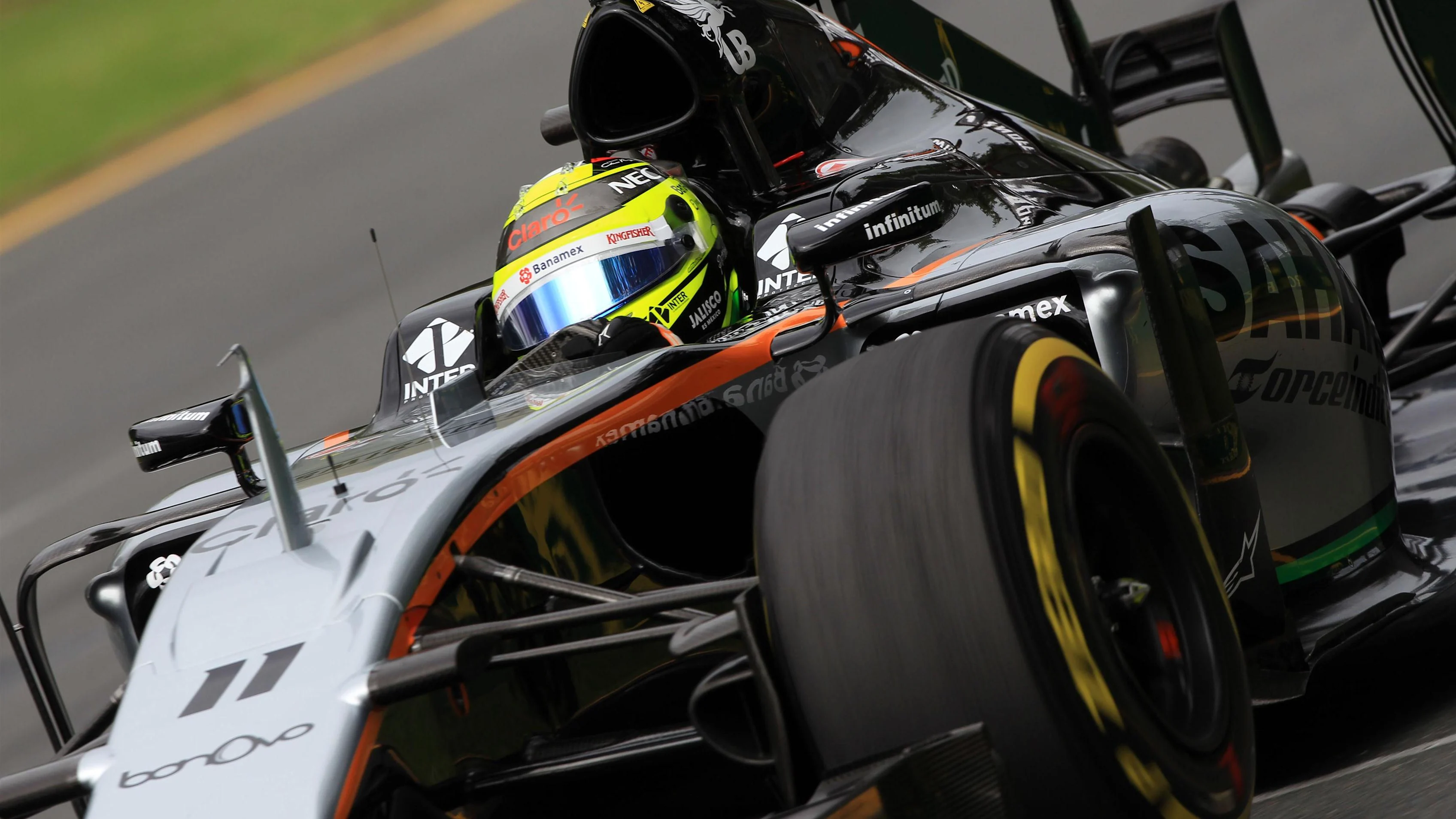 Sergio Perez (MEX) Force India VJM09 at Formula One World Championship, Rd1, Australian Grand Prix,