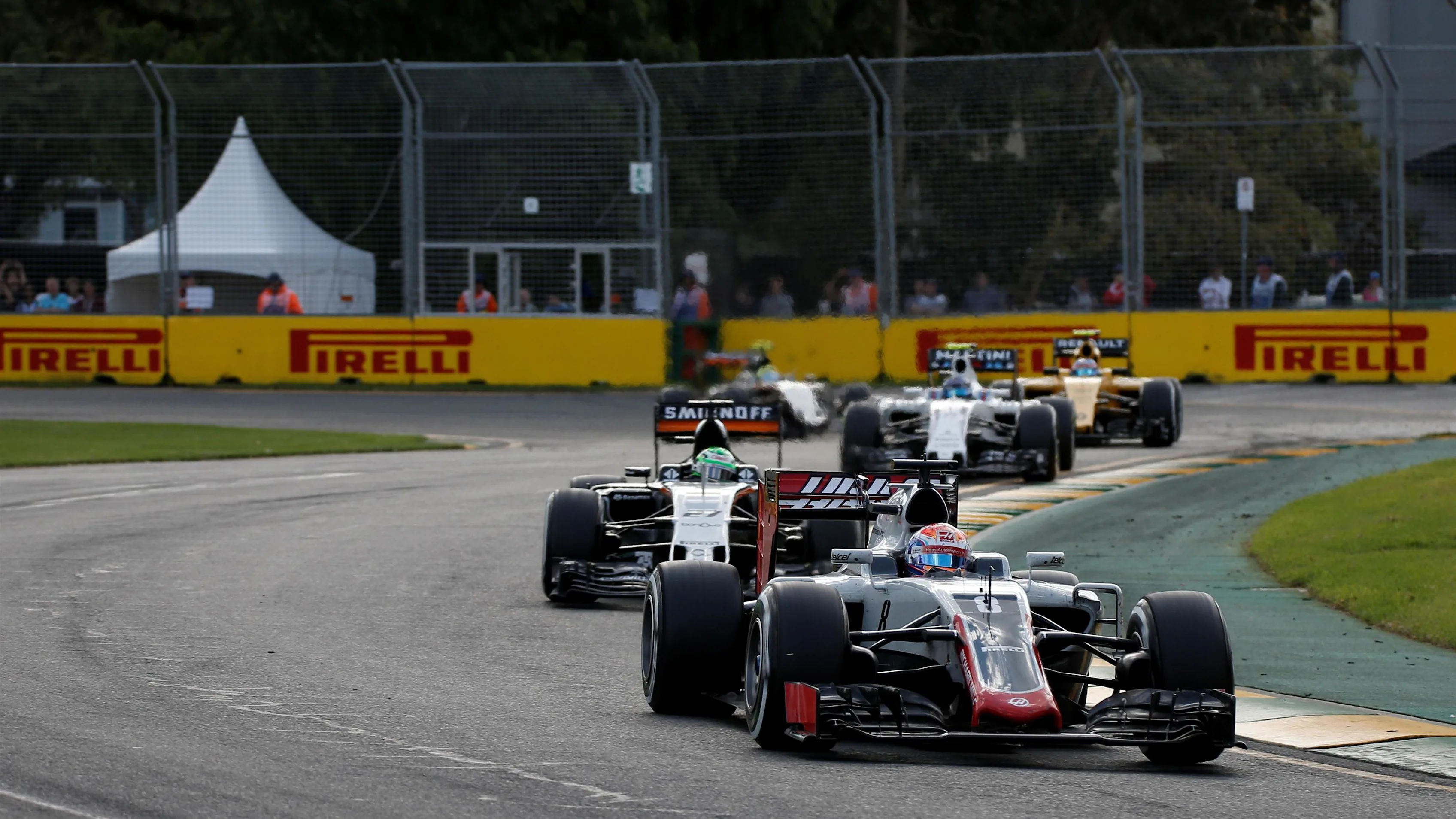 Romain Grosjean (FRA) Haas Formula 1 Team VF16 at Formula One World Championship, Rd1, Australian