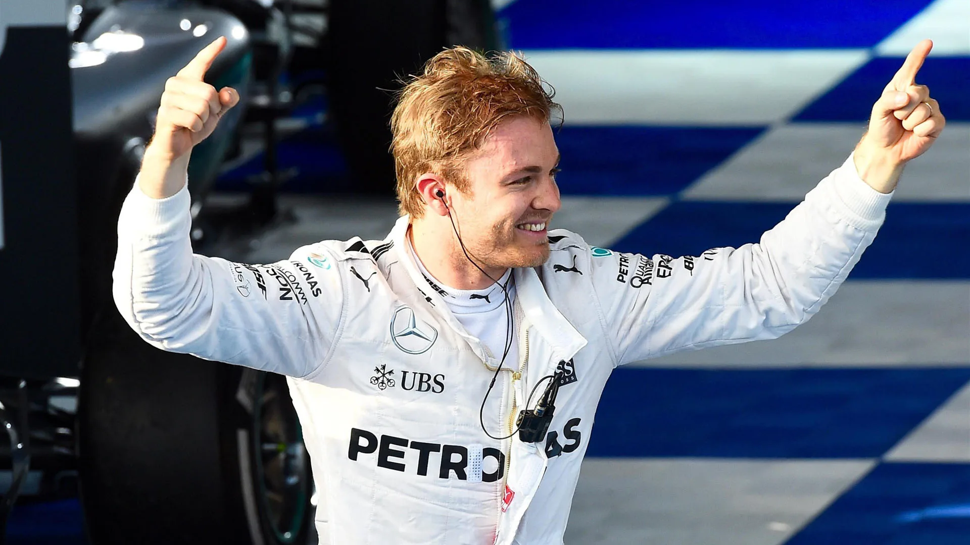 Race winner Nico Rosberg (GER) Mercedes AMG F1 celebrates in parc ferme at Formula One World