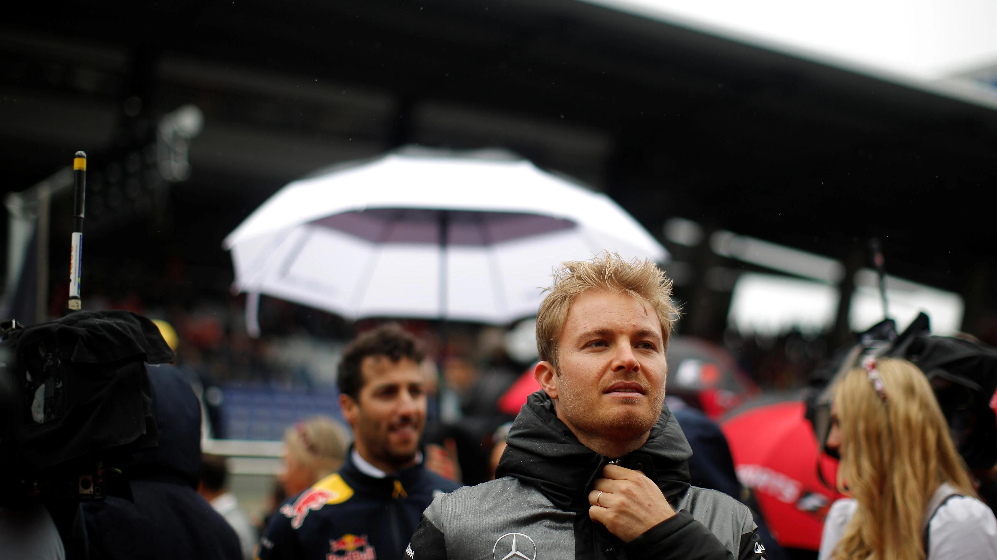 Nico Rosberg (GER) Mercedes AMG F1 on the drivers parade at Formula One World Championship, Rd9,