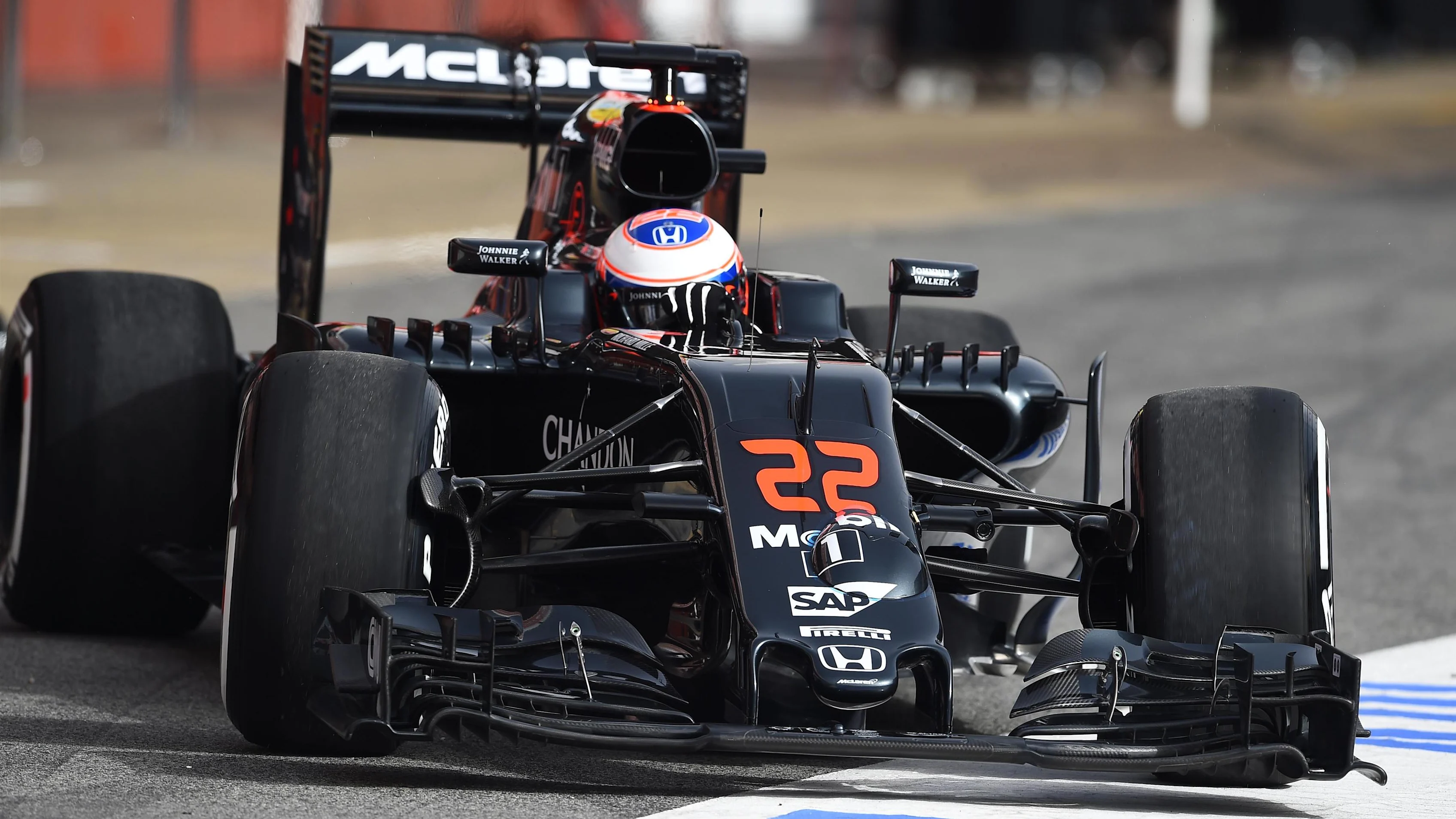 Jenson Button (GBR) McLaren MP4-31 at Formula One Testing, Day One, Barcelona, Spain, Monday 22