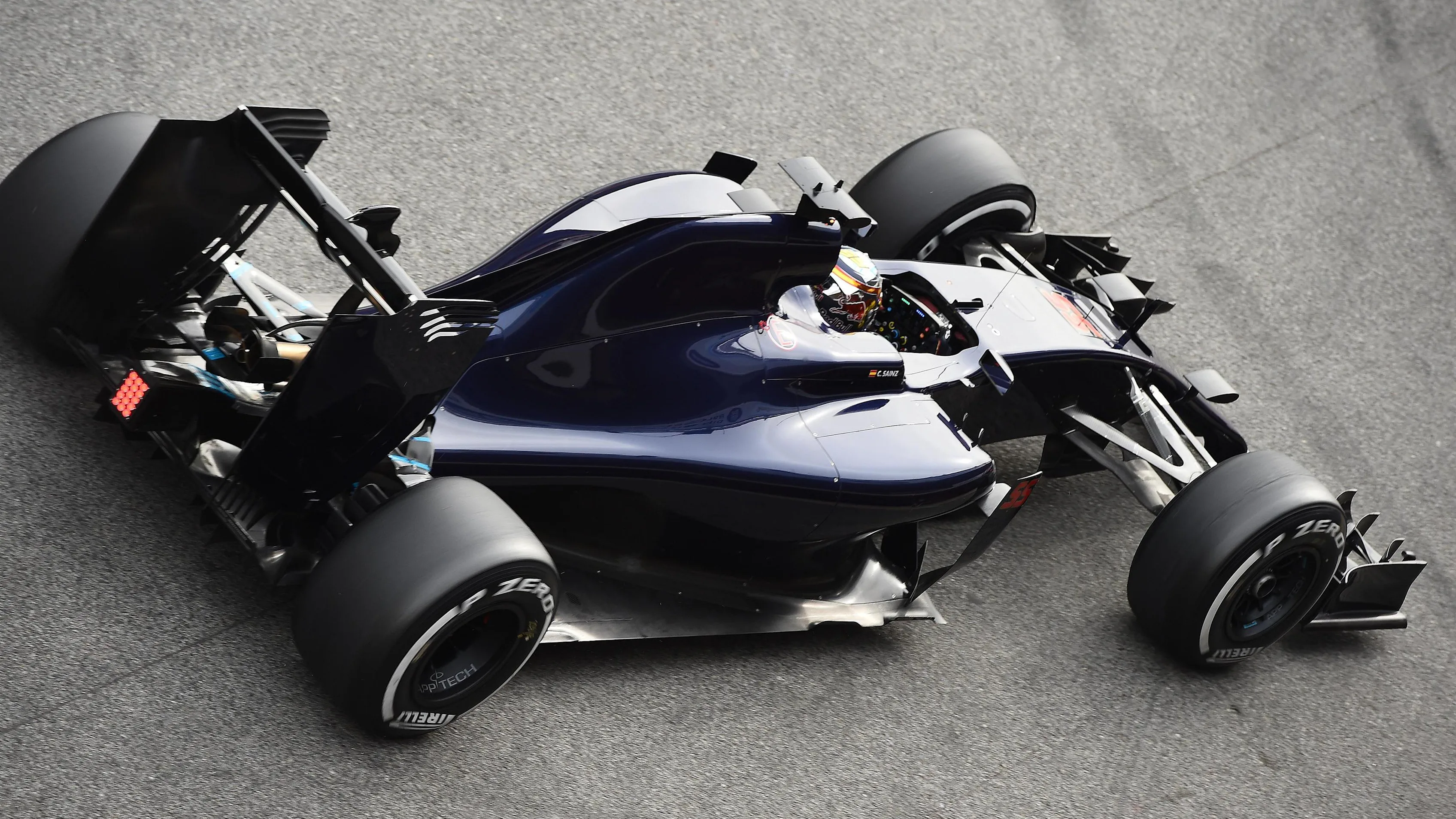 Carlos Sainz jr (ESP) Scuderia Toro Rosso STR11 at Formula One Testing, Day Three, Barcelona,
