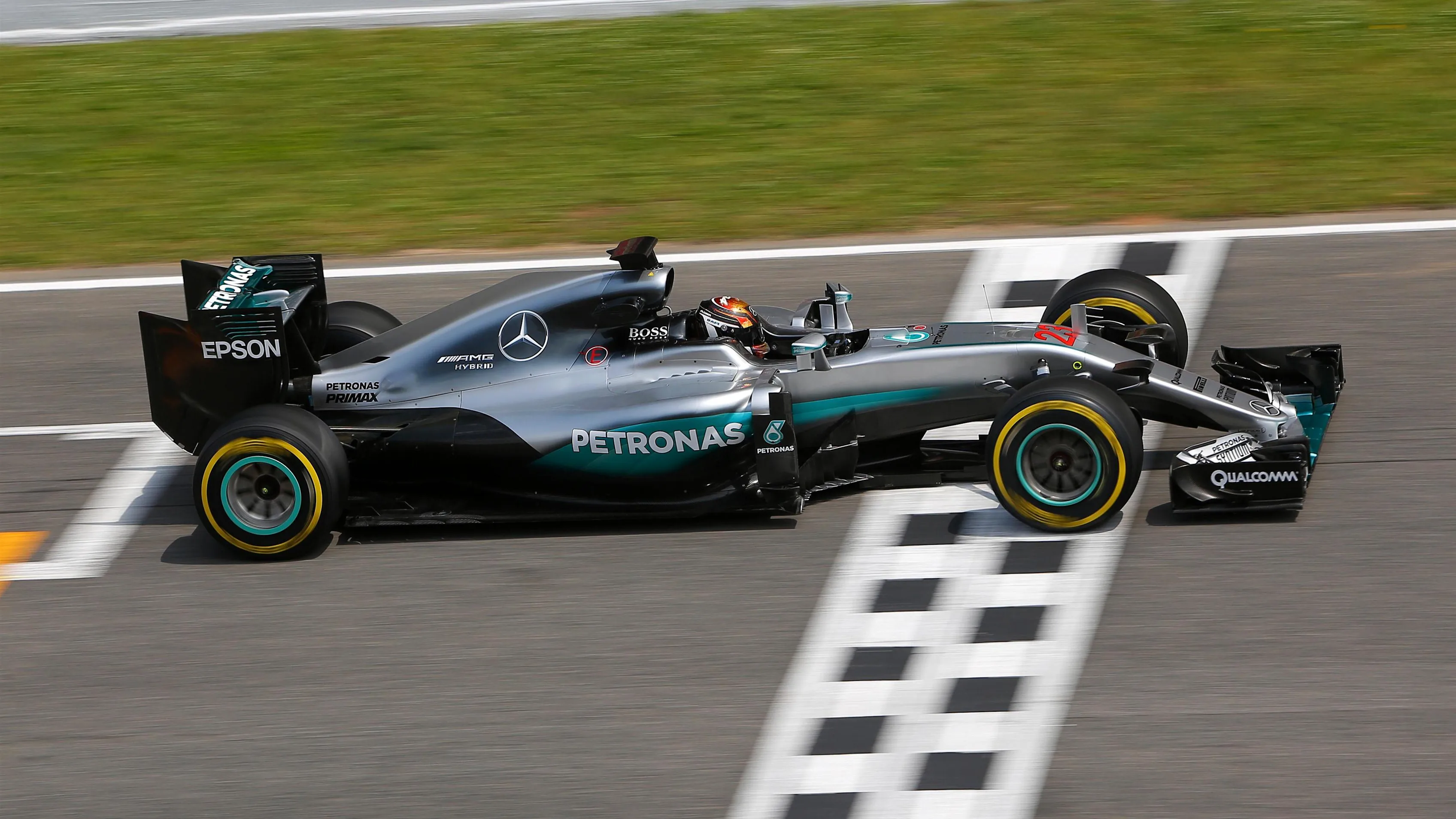 Pascal Wehrlein (GER) Mercedes-Benz F1 W07 Hybrid at Formula One Testing, Day Two, Barcelona,