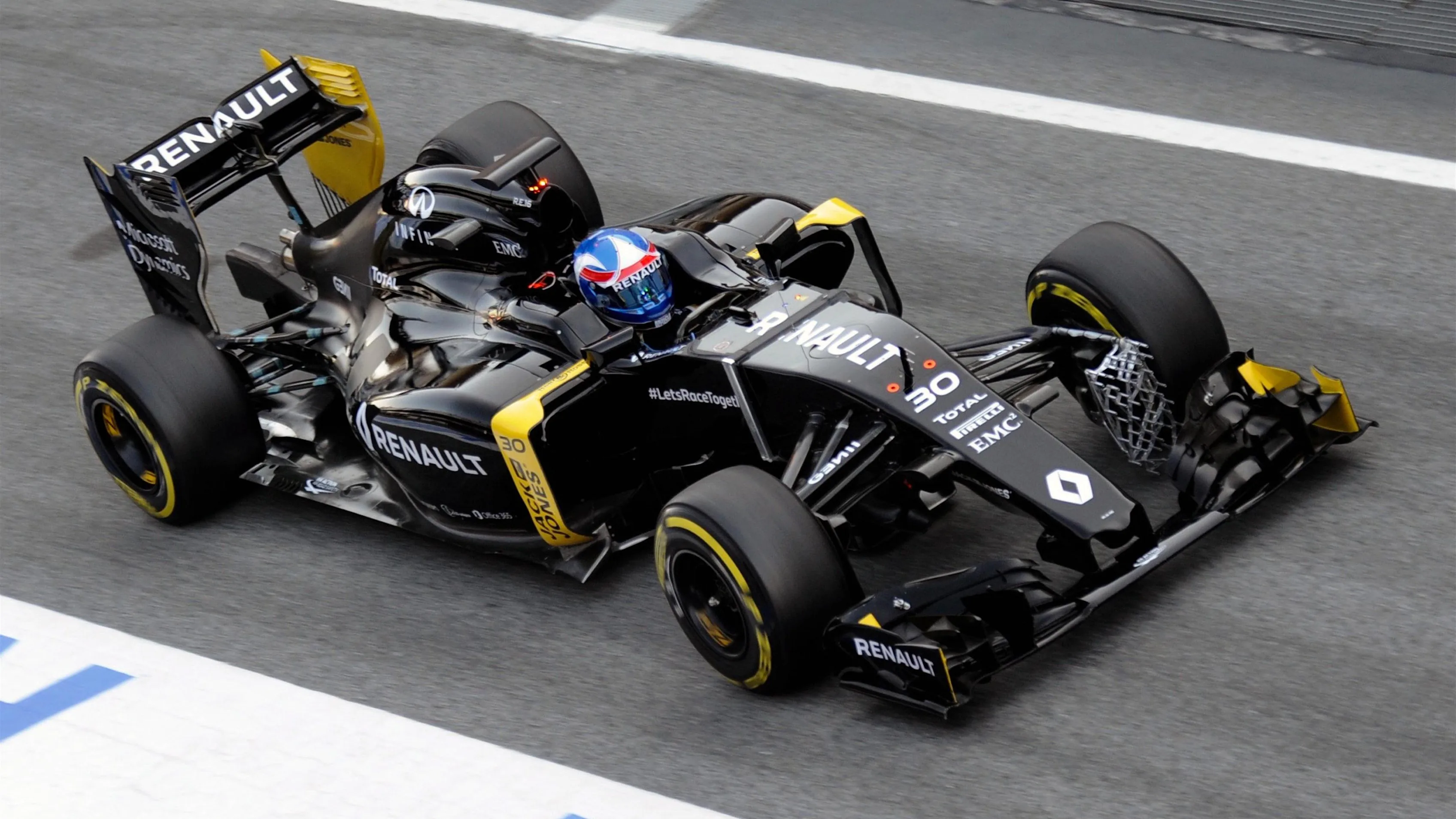 Jolyon Palmer (GBR) Renault Sport F1 Team RS16 at Formula One Testing, Day Four, Barcelona, Spain,
