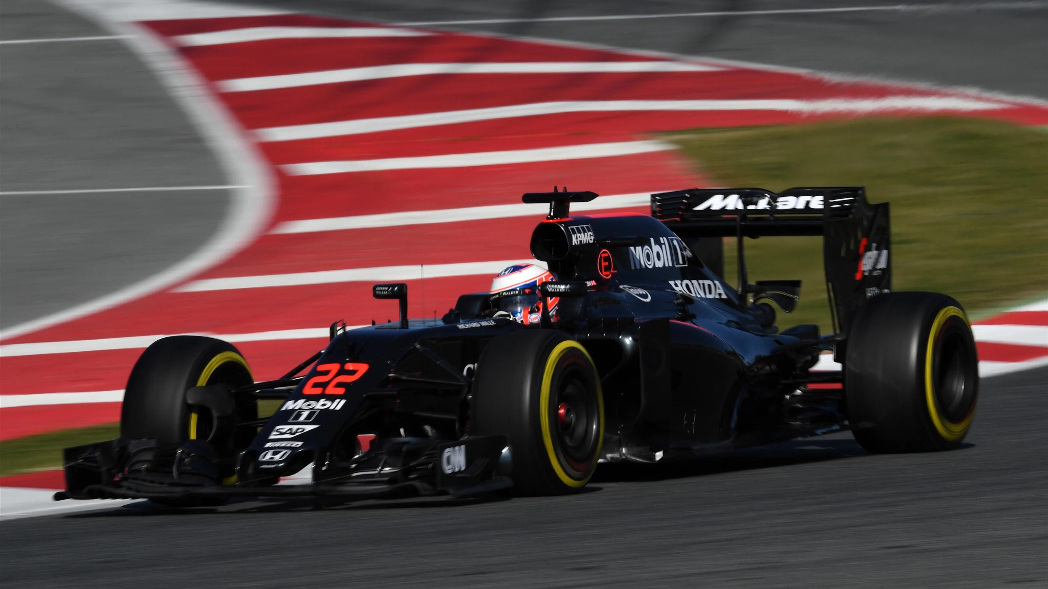 Jenson Button (GBR) McLaren MP4-31 at Formula One Testing, Day Four, Barcelona, Spain, Friday 4