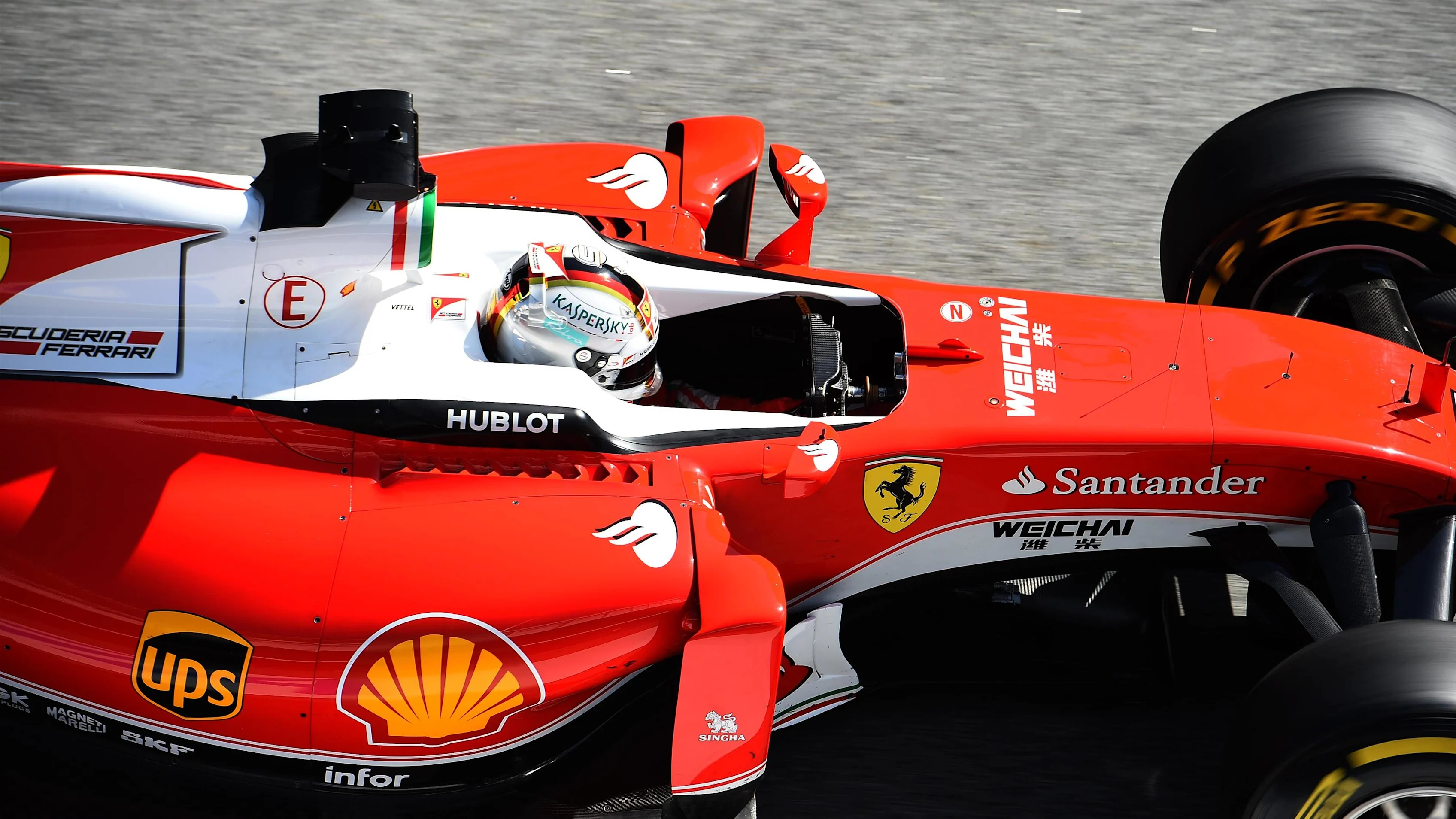 Sebastian Vettel (GER) Ferrari SF16-H at Formula One Testing, Day Four, Barcelona, Spain, Friday 4