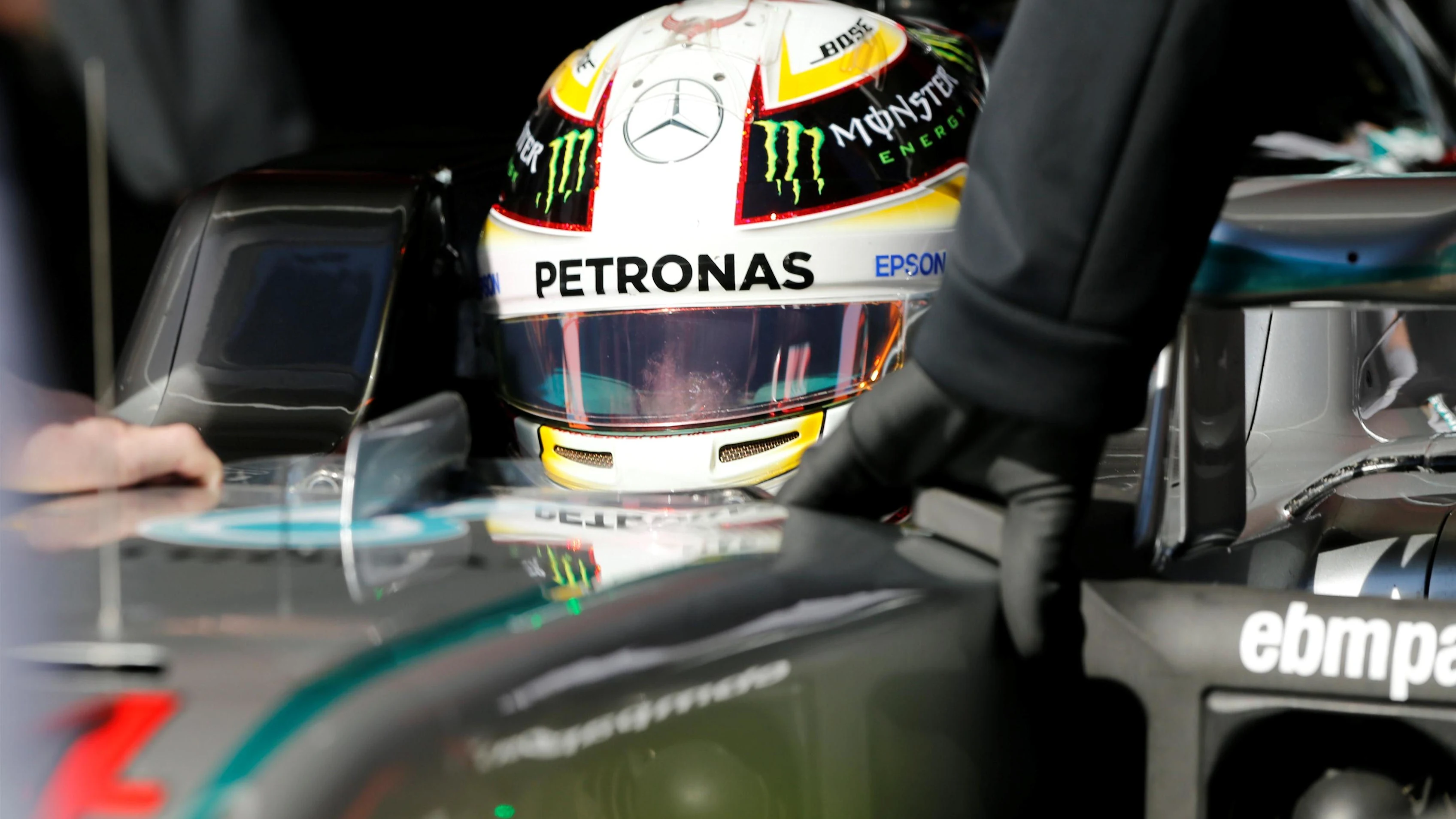 Lewis Hamilton (GBR) Mercedes-Benz F1 W07 Hybrid at Formula One Testing, Day Four, Barcelona,