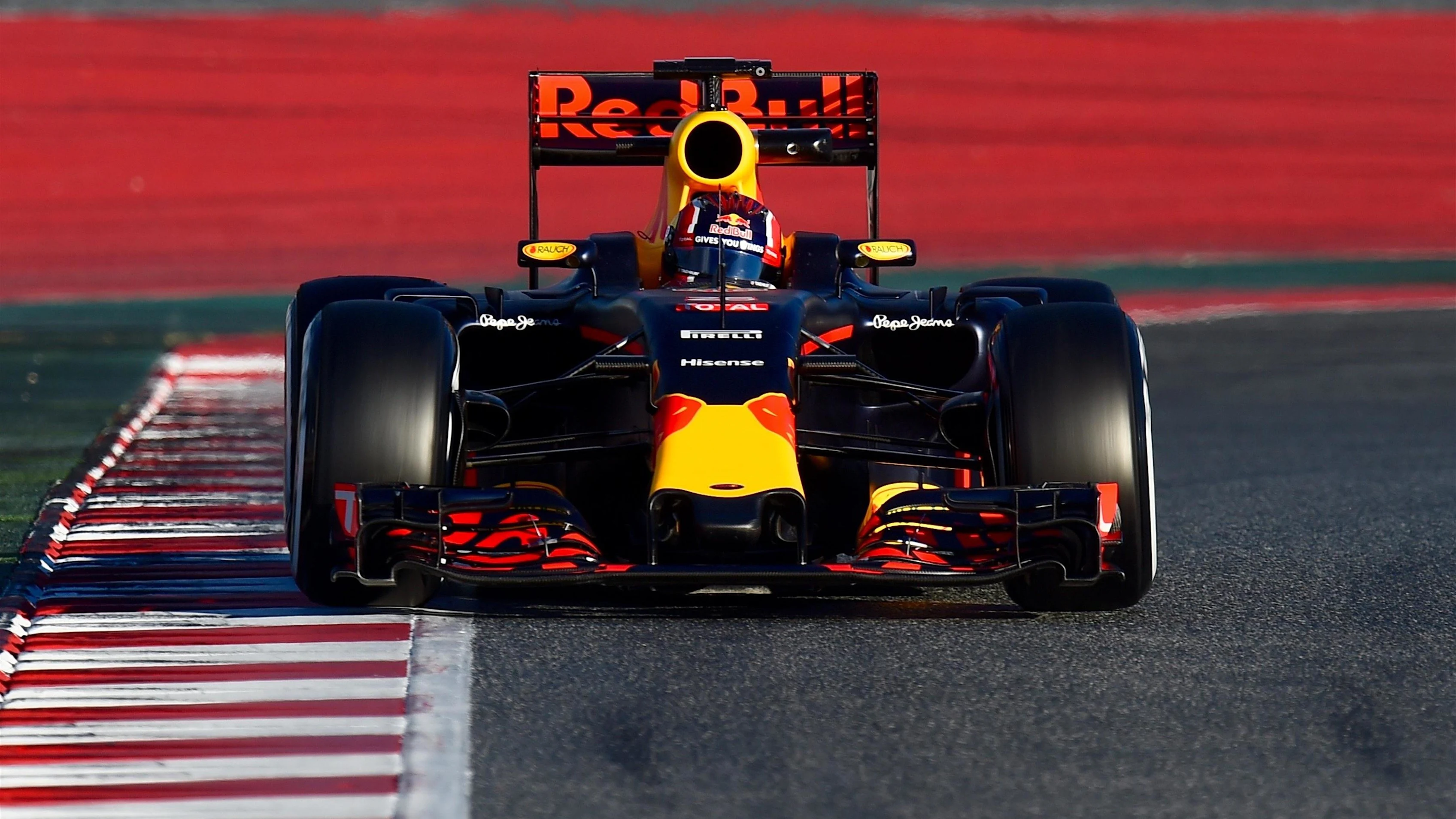 Daniil Kvyat (RUS) Red Bull Racing RB12 at Formula One Testing, Day Three, Barcelona, Spain,