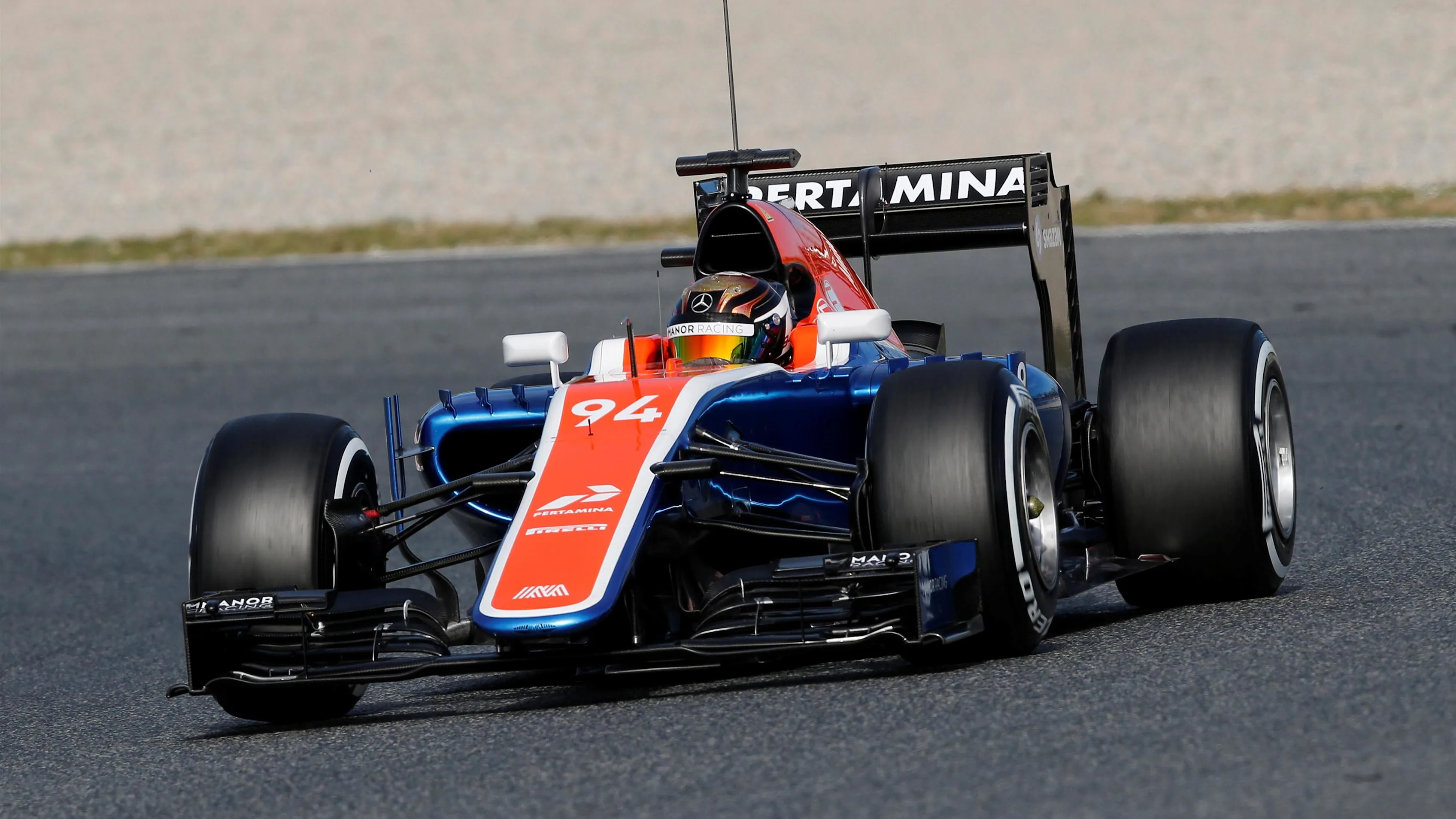Pascal Wehrlein (GER) Manor Racing MRT05 at Formula One Testing, Day Three, Barcelona, Spain,