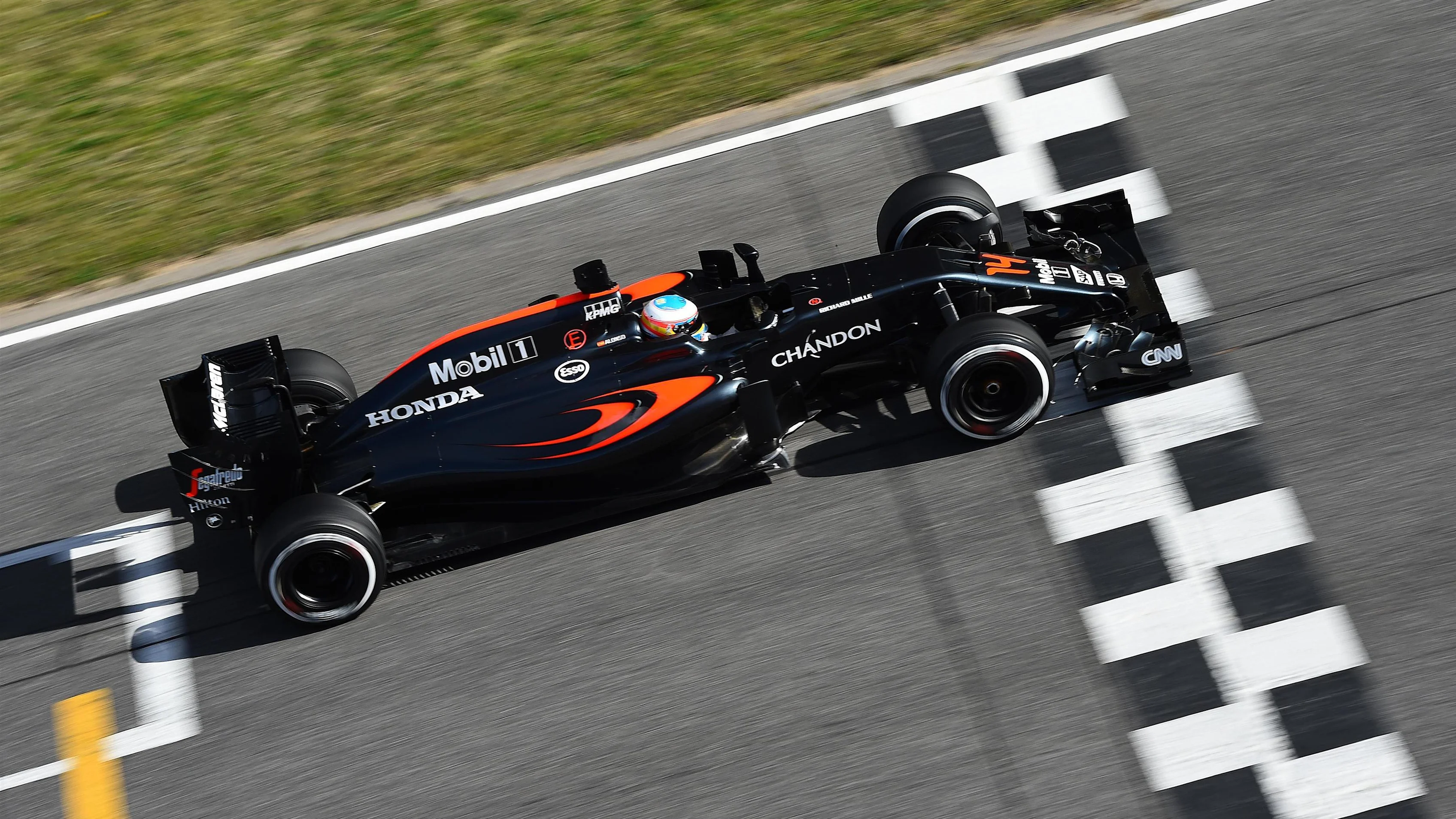 Fernando Alonso (ESP) McLaren MP4-31 at Formula One Testing, Day Three, Barcelona, Spain, Thursday