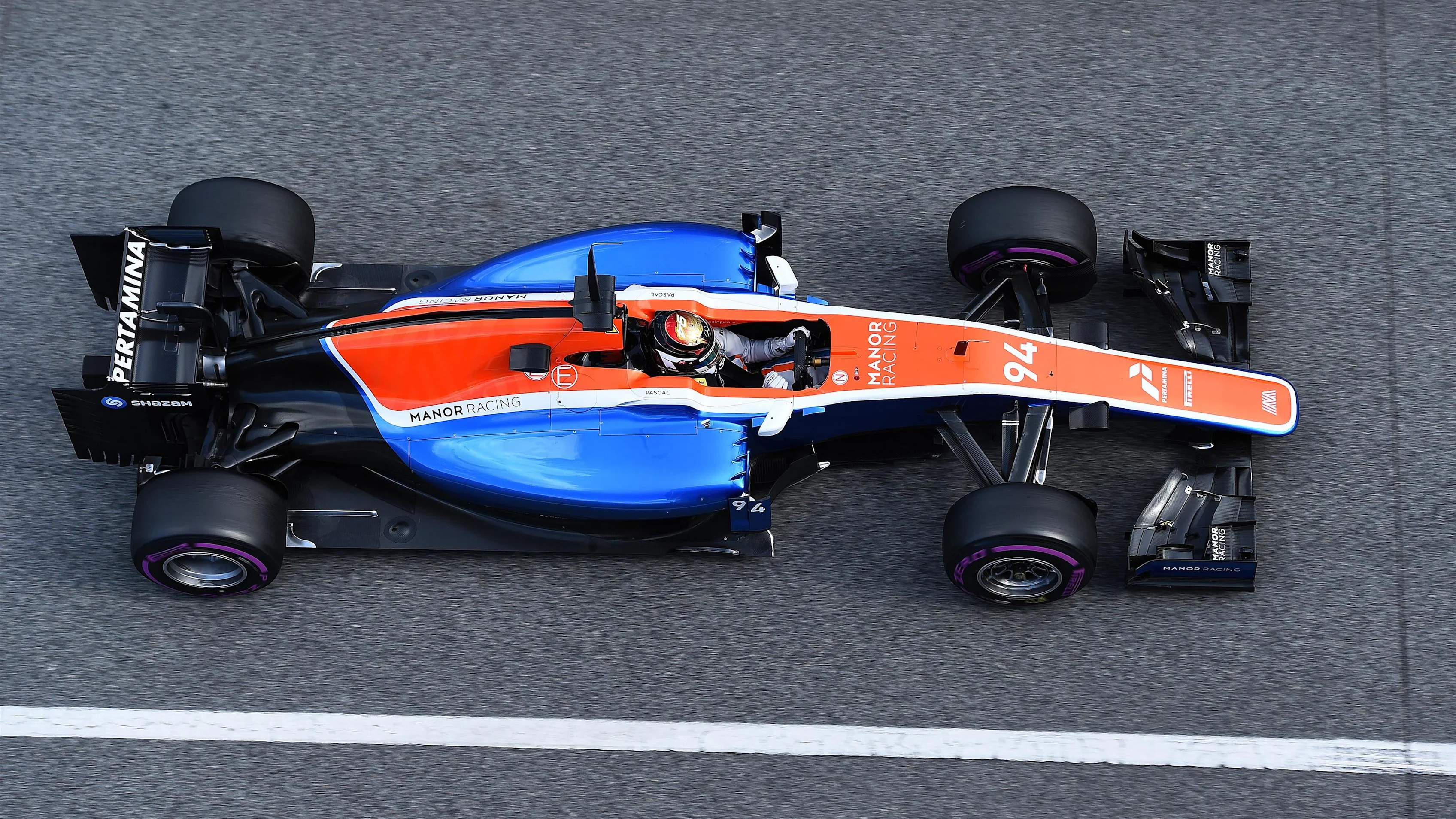 Pascal Wehrlein (GER) Manor Racing MRT05 at Formula One Testing, Day Three, Barcelona, Spain,