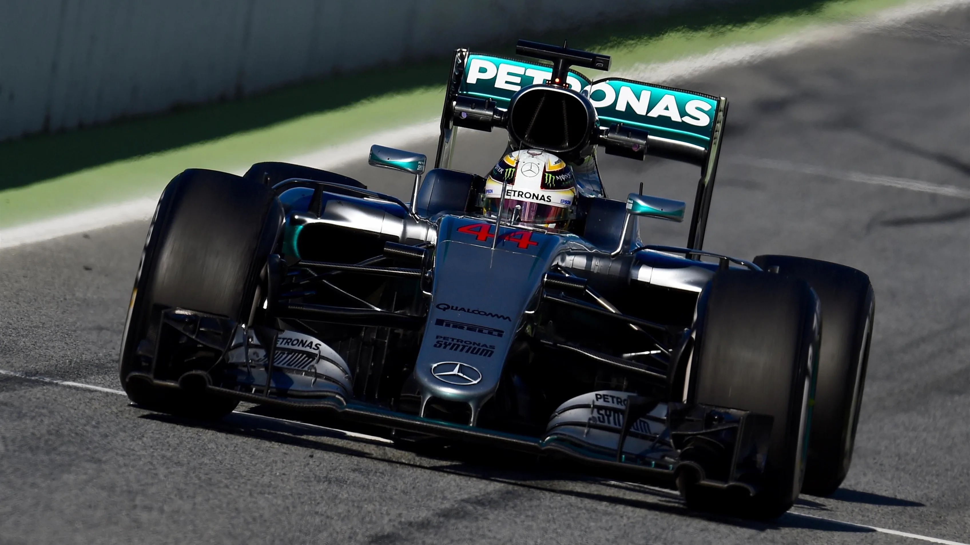 Lewis Hamilton (GBR) Mercedes-Benz F1 W07 Hybrid at Formula One Testing, Day Three, Barcelona,
