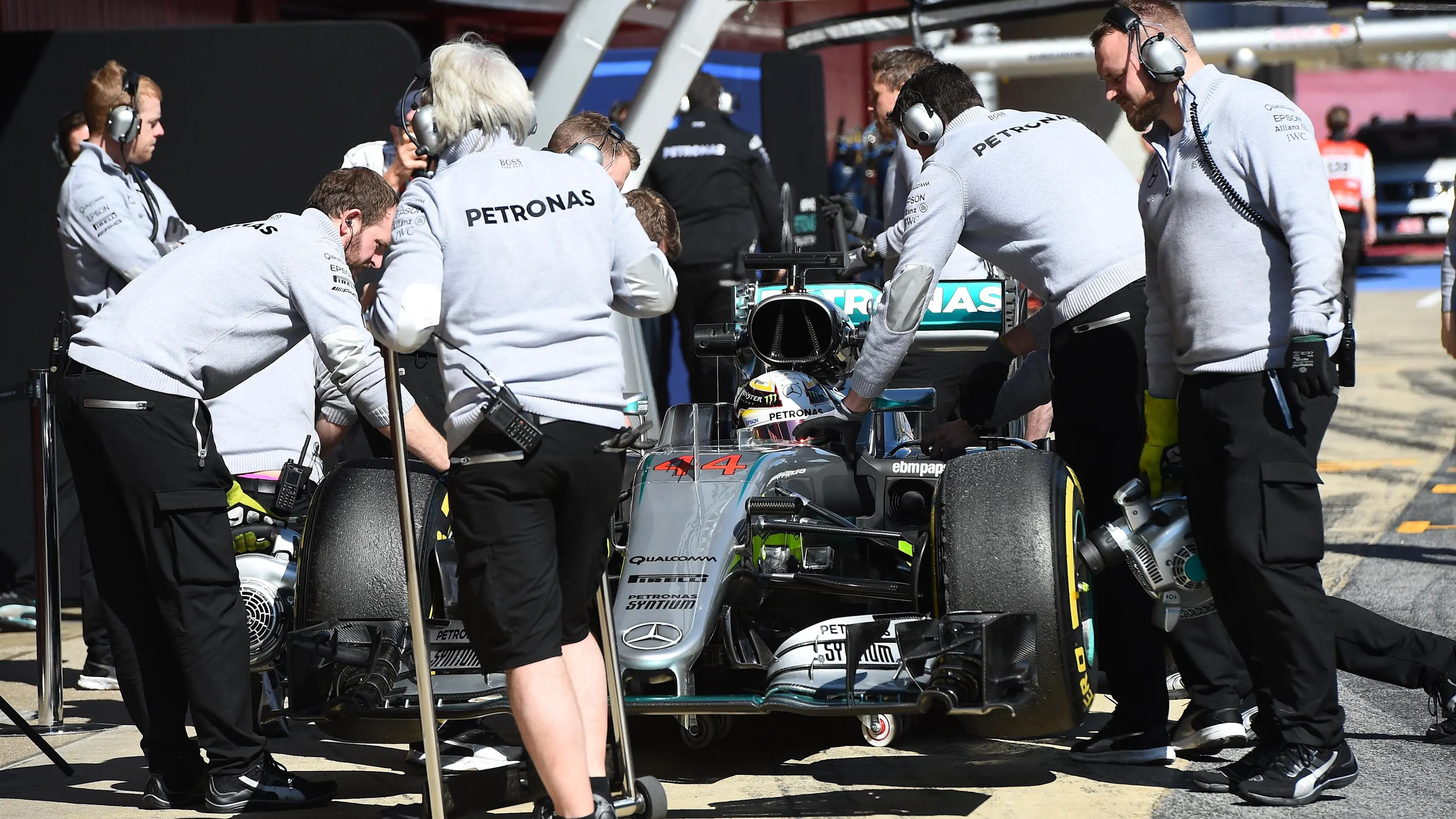 Lewis Hamilton (GBR) Mercedes-Benz F1 W07 Hybrid at Formula One Testing, Day Two, Barcelona, Spain,