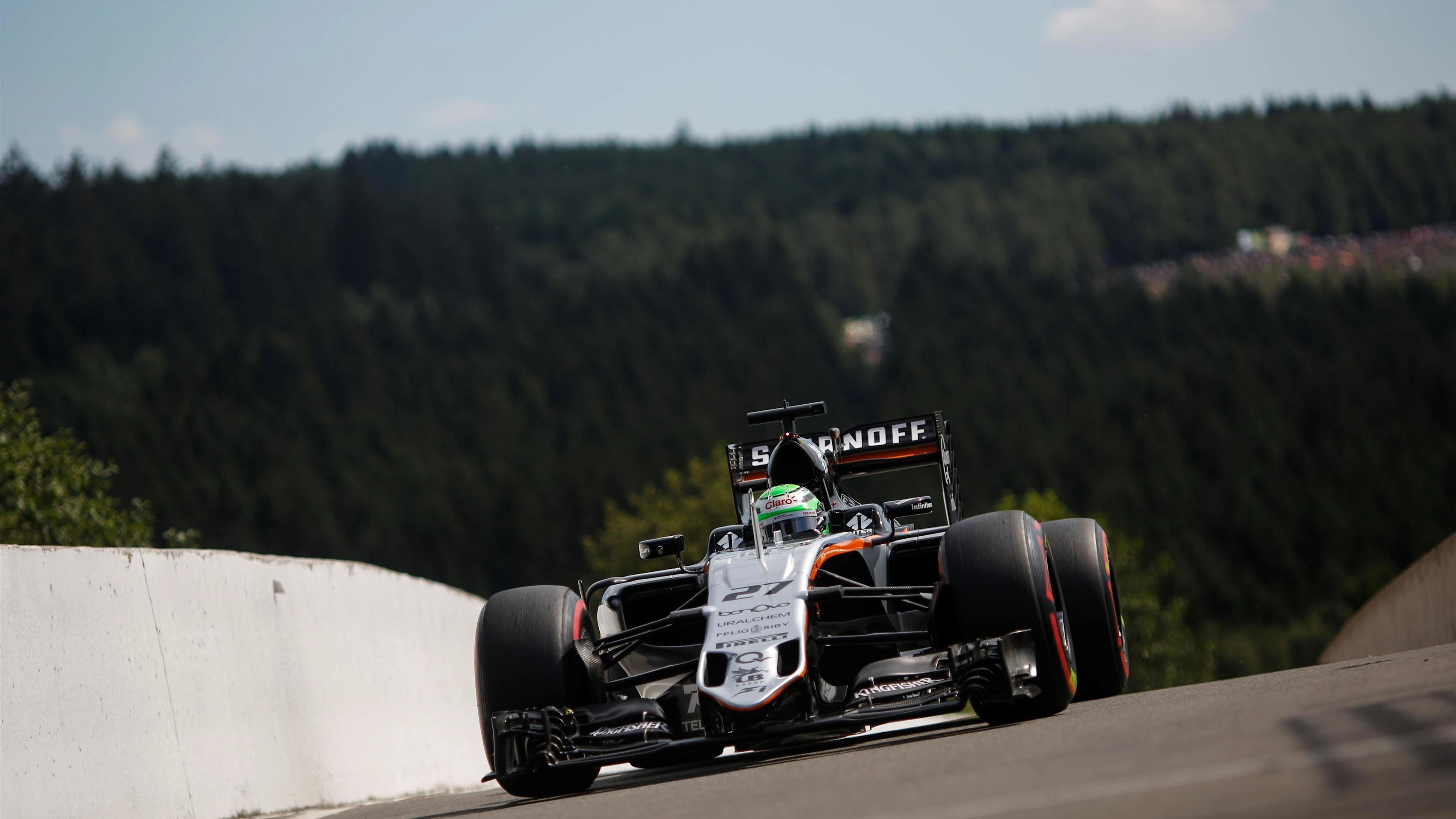 Nico Hulkenberg (GER) Force India VJM09 at Formula One World Championship, Rd13, Belgian Grand Prix, Practice, Spa Francorchamps, Belgium, Friday 26 August 2016. © Sutton Images