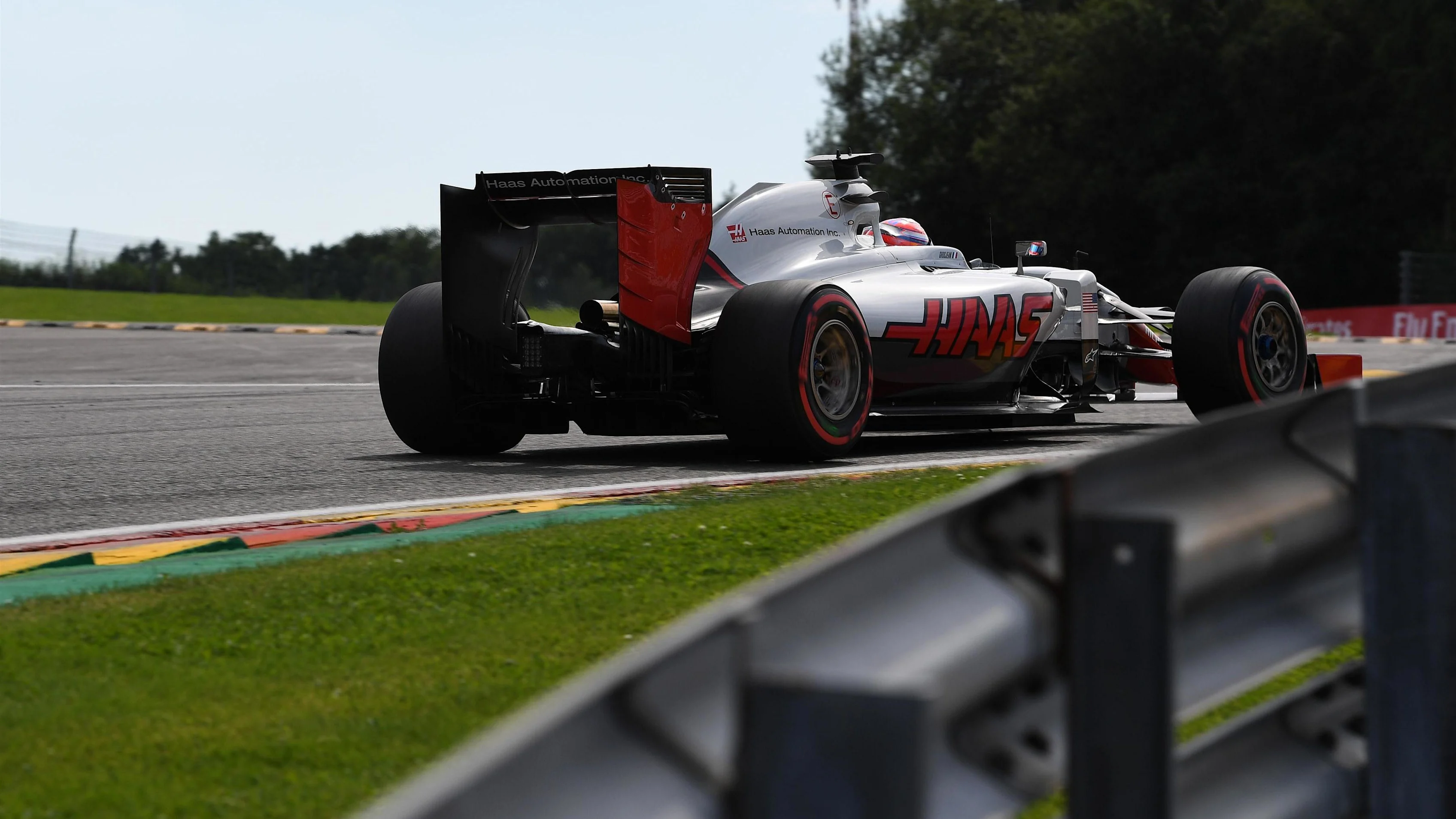 Romain Grosjean (FRA) Haas VF-16 at Formula One World Championship, Rd13, Belgian Grand Prix, Practice, Spa Francorchamps, Belgium, Friday 26 August 2016. © Sutton Images