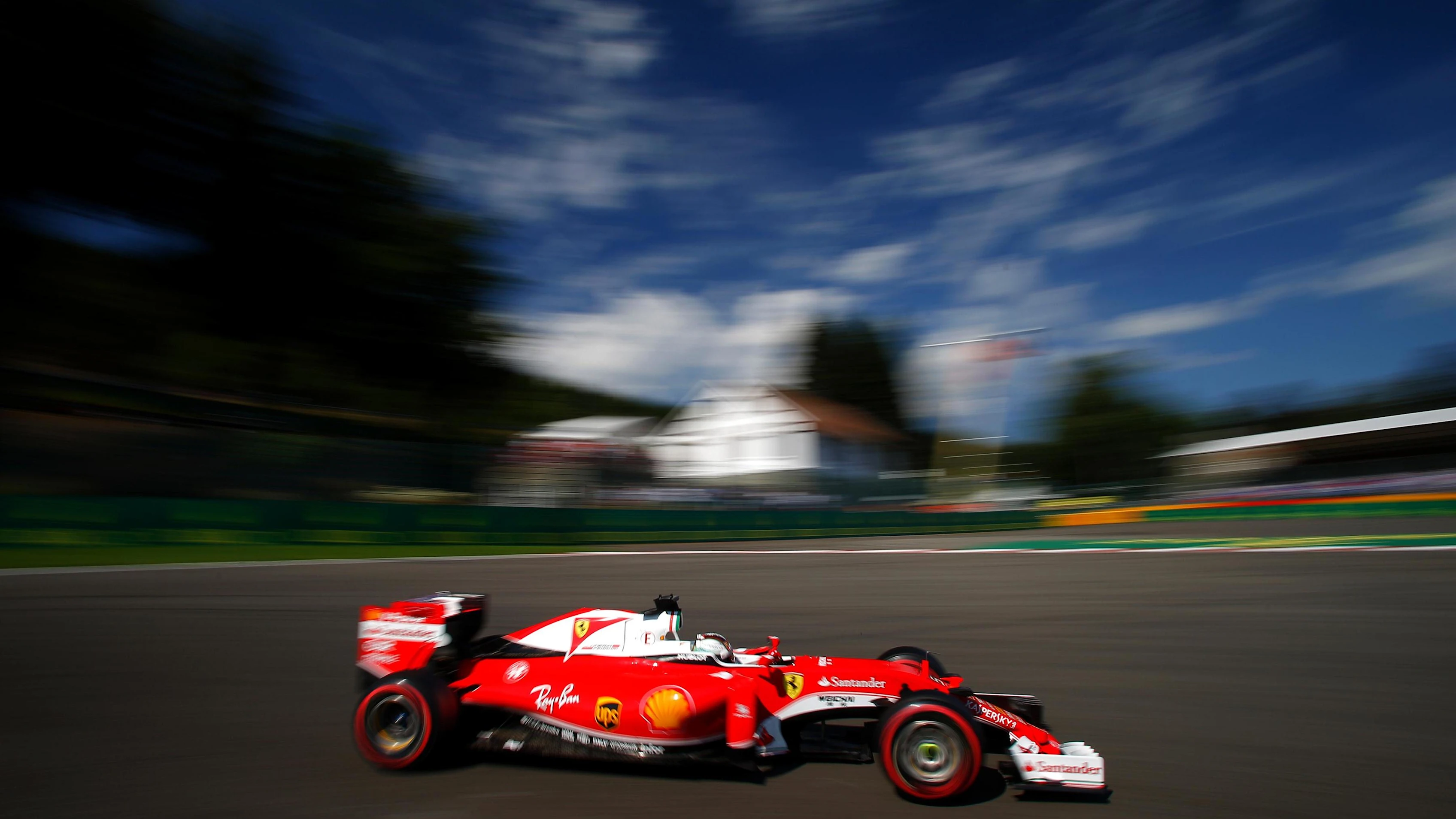 Sebastian Vettel (GER) Ferrari SF16-H at Formula One World Championship, Rd13, Belgian Grand Prix, Qualifying, Spa Francorchamps, Belgium, Saturday 27 August 2016. © Sutton Images