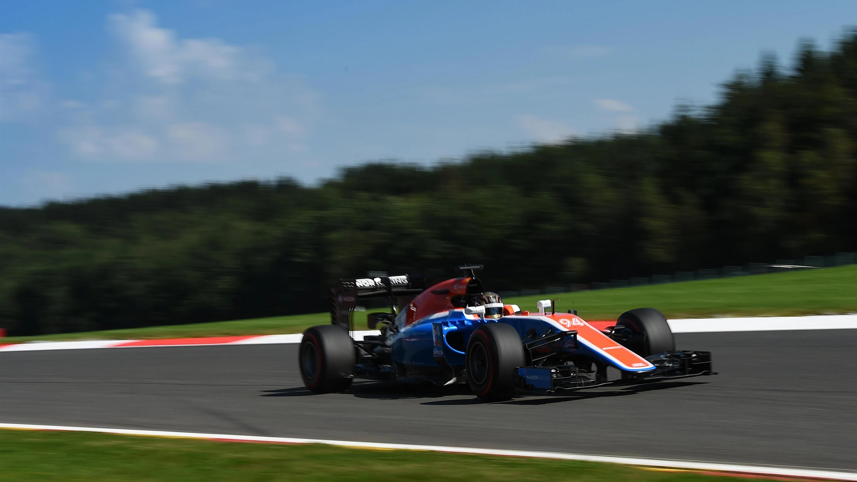 Pascal Wehrlein (GER) Manor Racing MRT05 at Formula One World Championship, Rd13, Belgian Grand Prix, Qualifying, Spa Francorchamps, Belgium, Saturday 27 August 2016. © Sutton Images