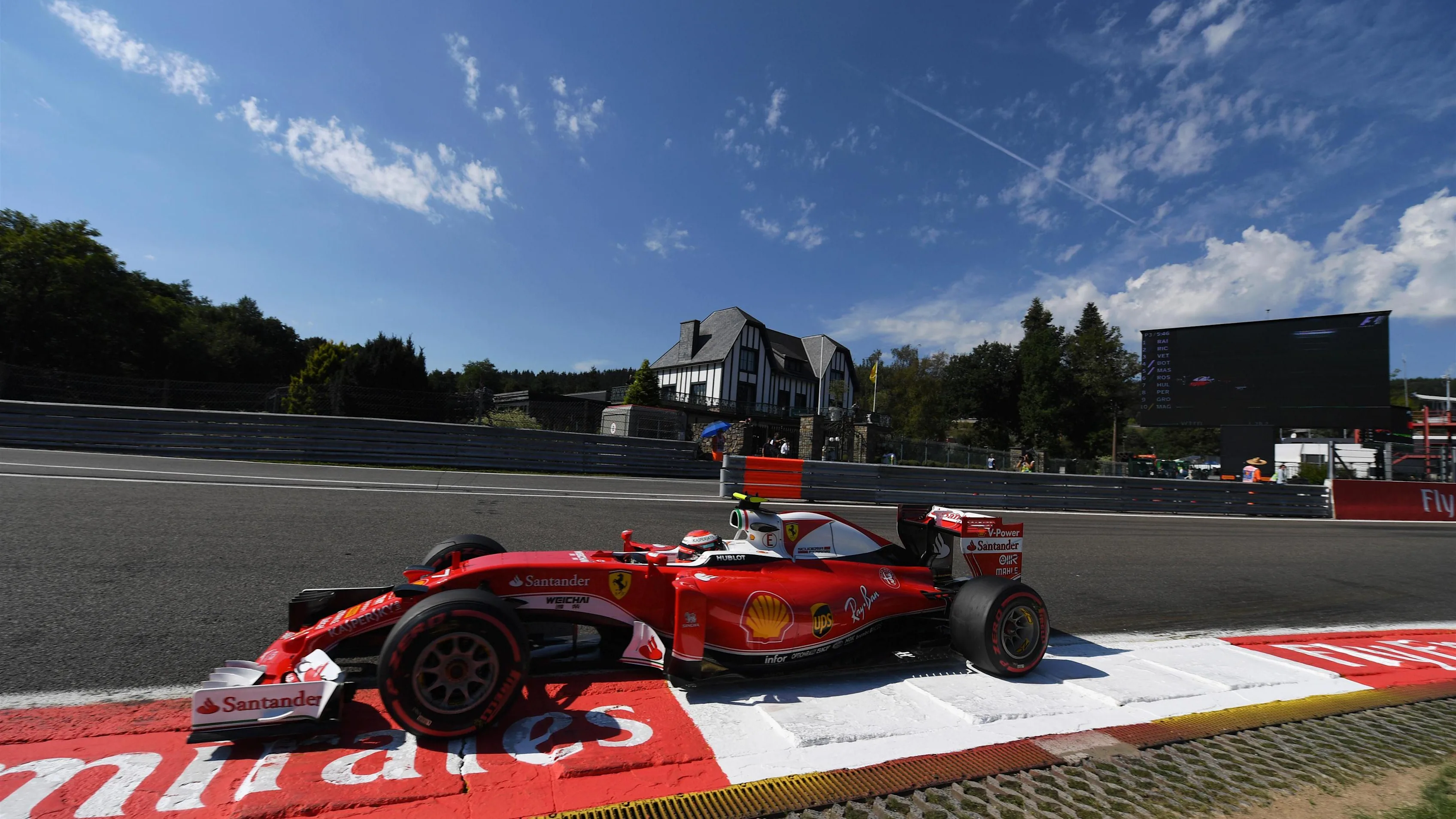 Kimi Raikkonen (FIN) Ferrari SF16-H at Formula One World Championship, Rd13, Belgian Grand Prix,