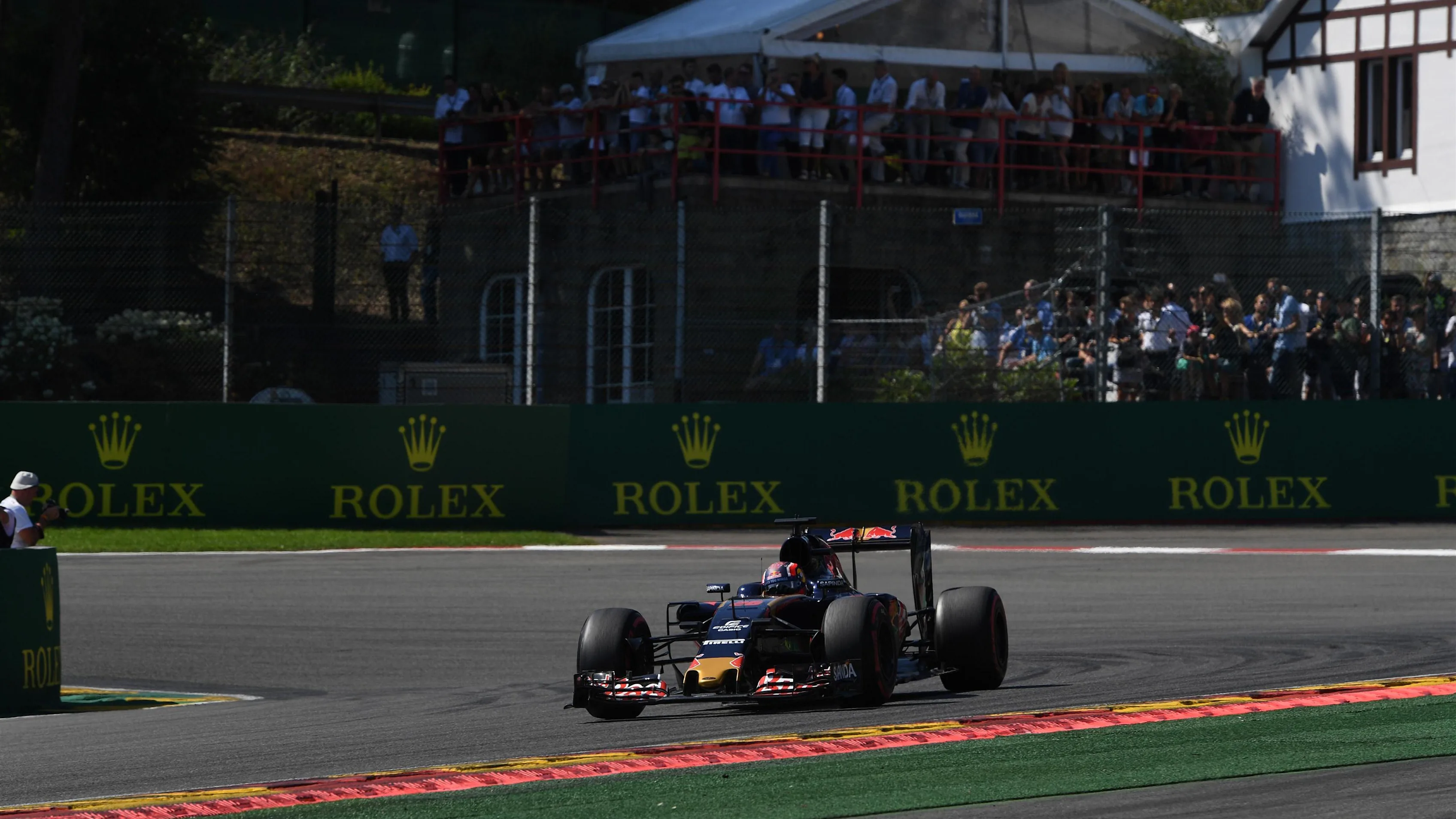 Daniil Kvyat (RUS) Scuderia Toro Rosso STR11 at Formula One World Championship, Rd13, Belgian Grand Prix, Qualifying, Spa Francorchamps, Belgium, Saturday 27 August 2016. © Sutton Images