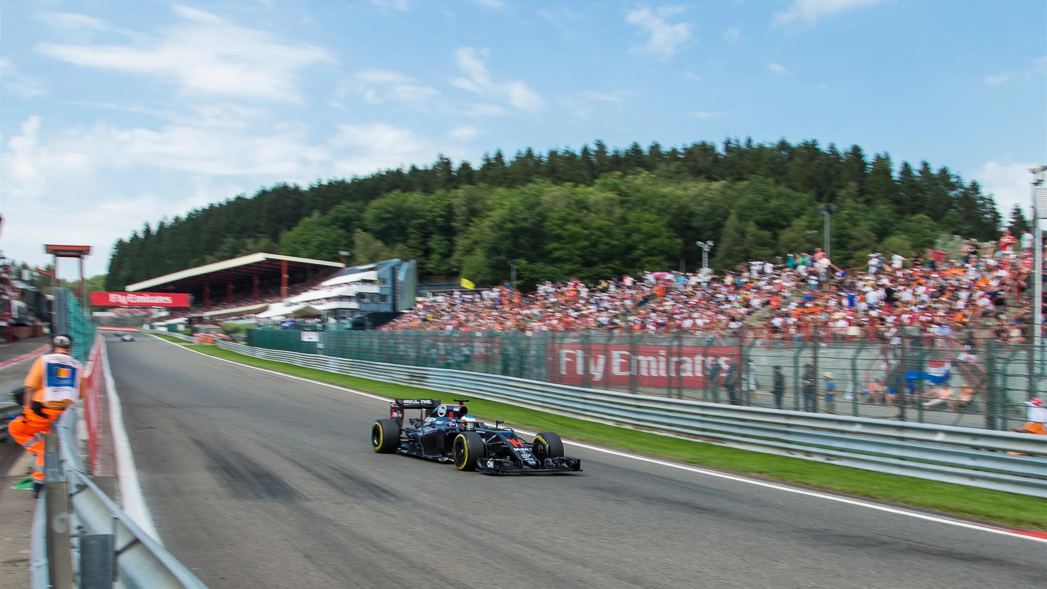 Fernando Alonso (ESP) McLaren MP4-31 at Formula One World Championship, Rd13, Belgian Grand Prix,