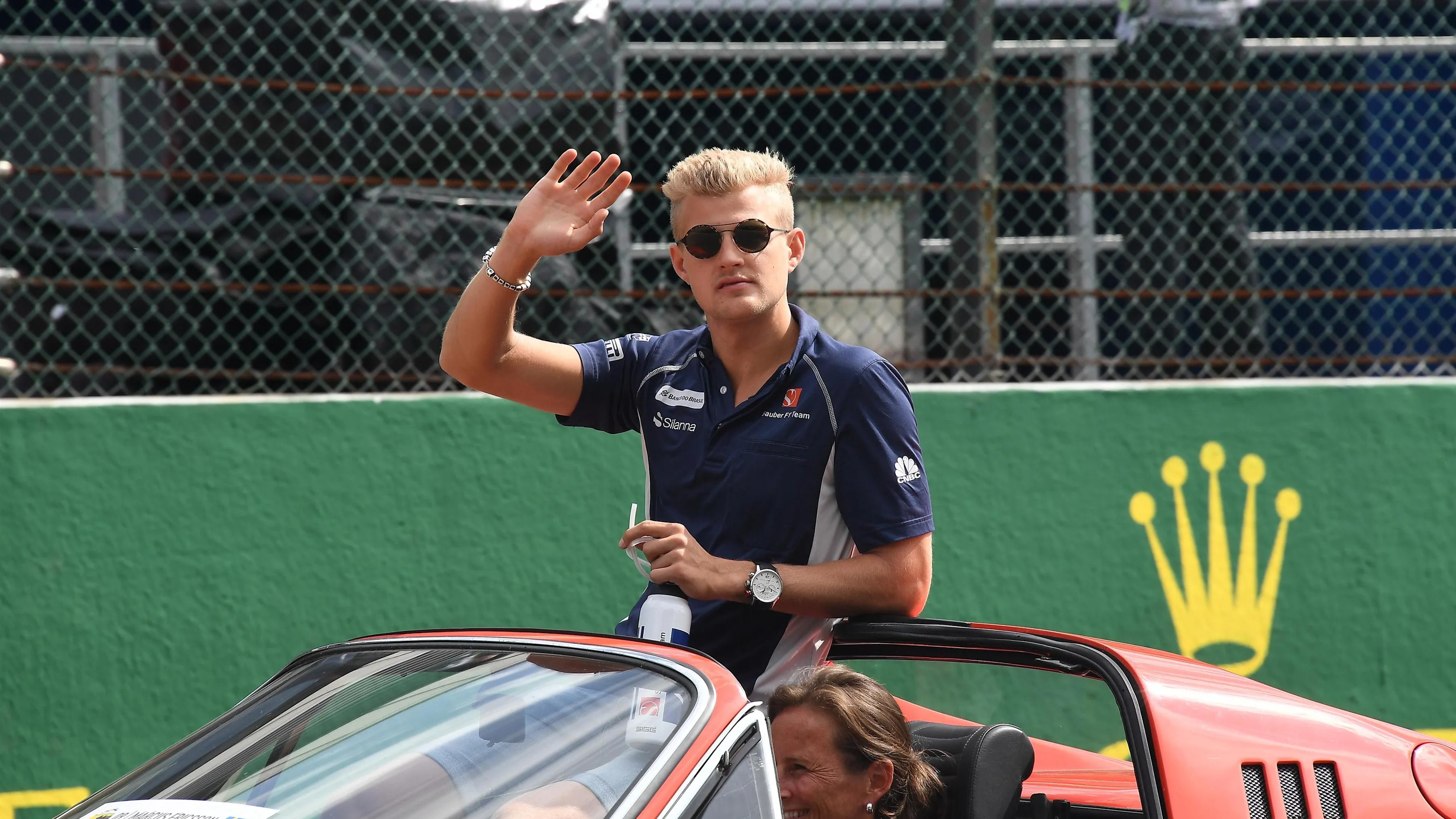 Marcus Ericsson (SWE) Sauber on the drivers parade at Formula One World Championship, Rd13, Belgian Grand Prix, Race, Spa Francorchamps, Belgium, Sunday 28 August 2016. © Sutton Images
